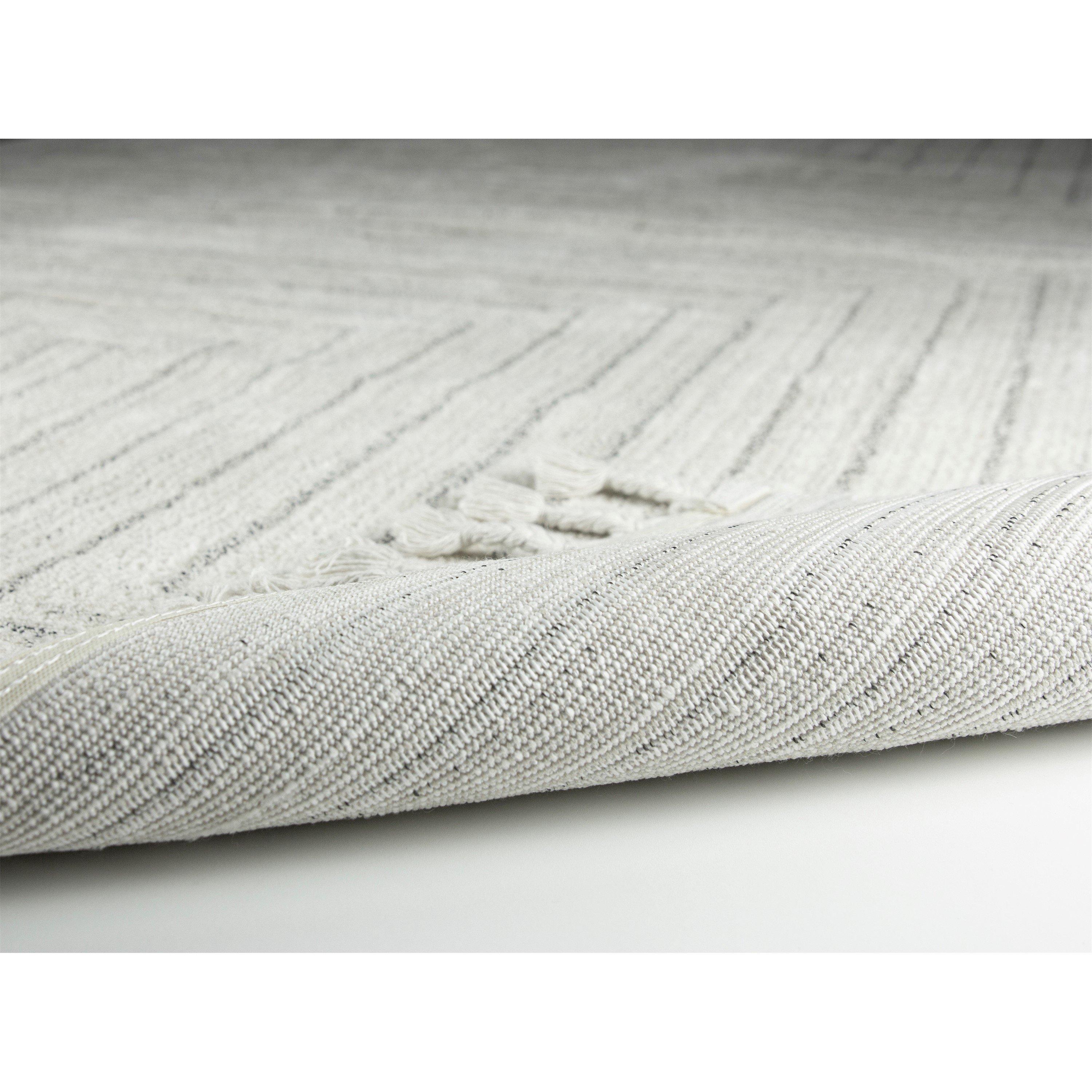 Cream - Esselle - Arctic Maze Natural / Grey 200 x 290cm Rug - 4