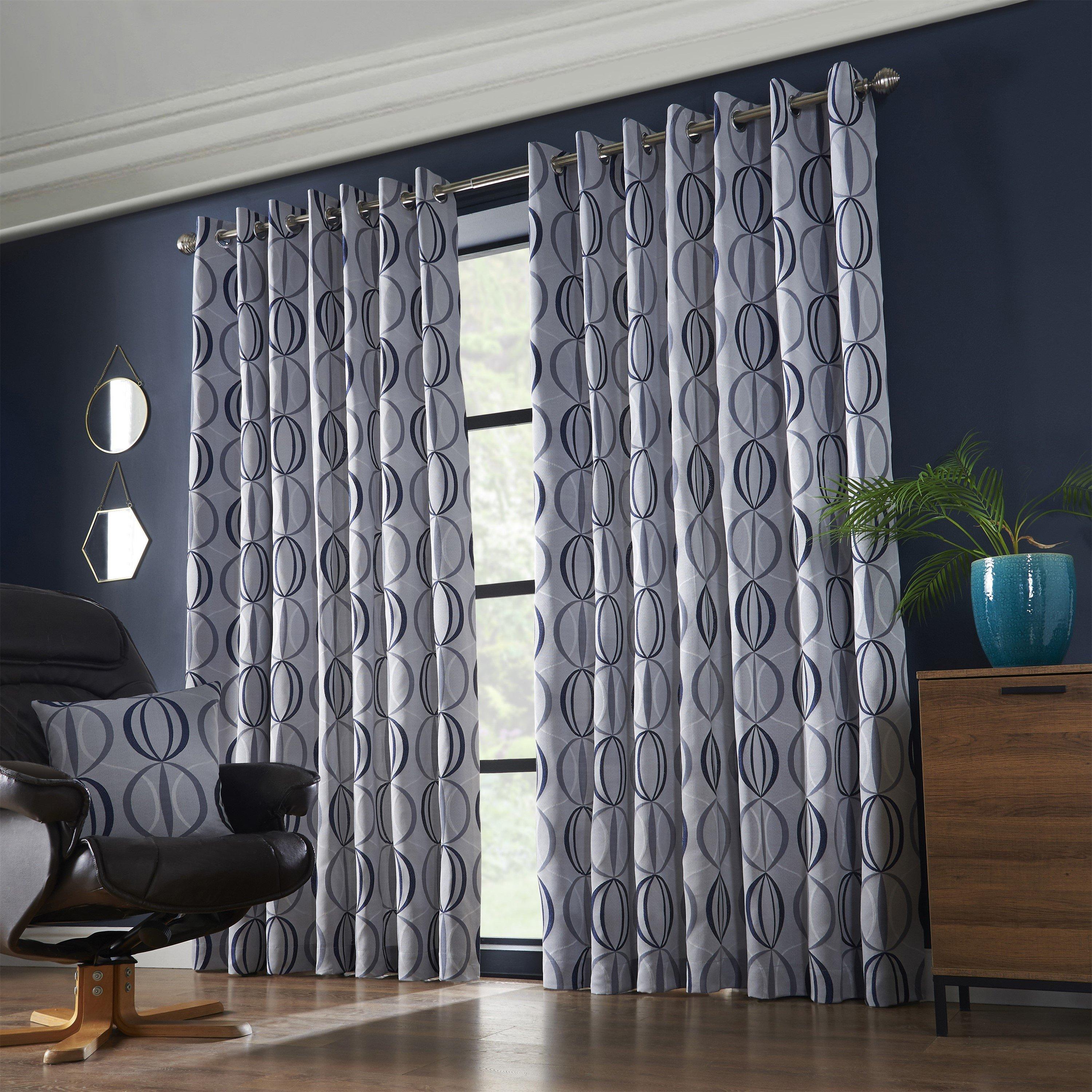 Omega Lined Ring Top Curtains