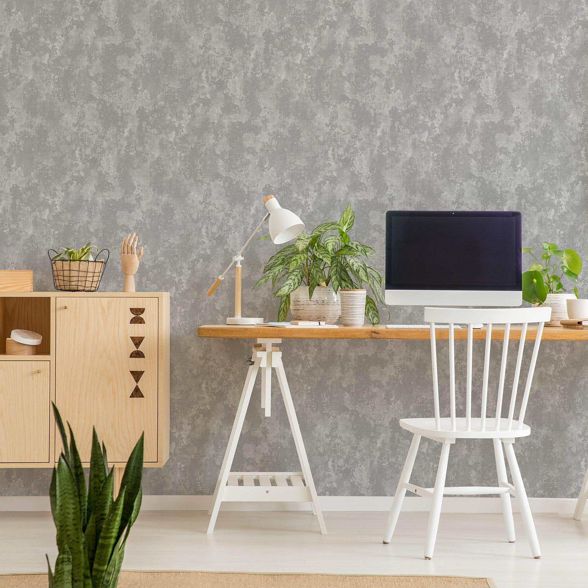 Grey - Fresco - Fresco Urban Texture Grey Wallpaper - 1