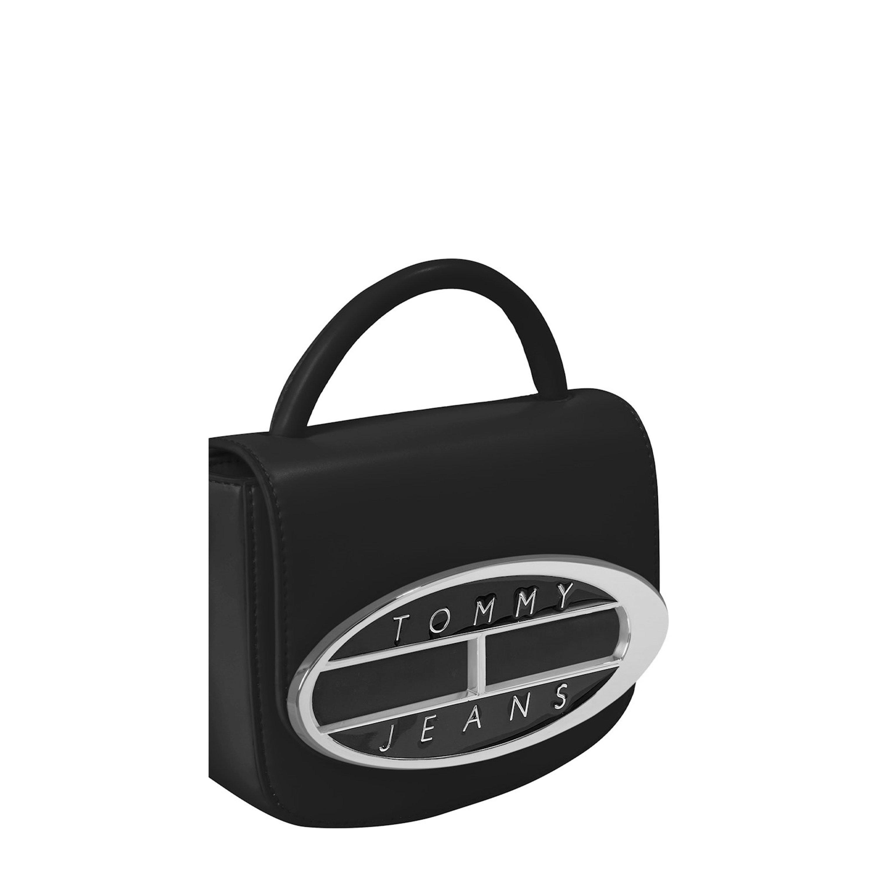 Black - Tommy Jeans - Logo Plaque Crossover Bag - 5