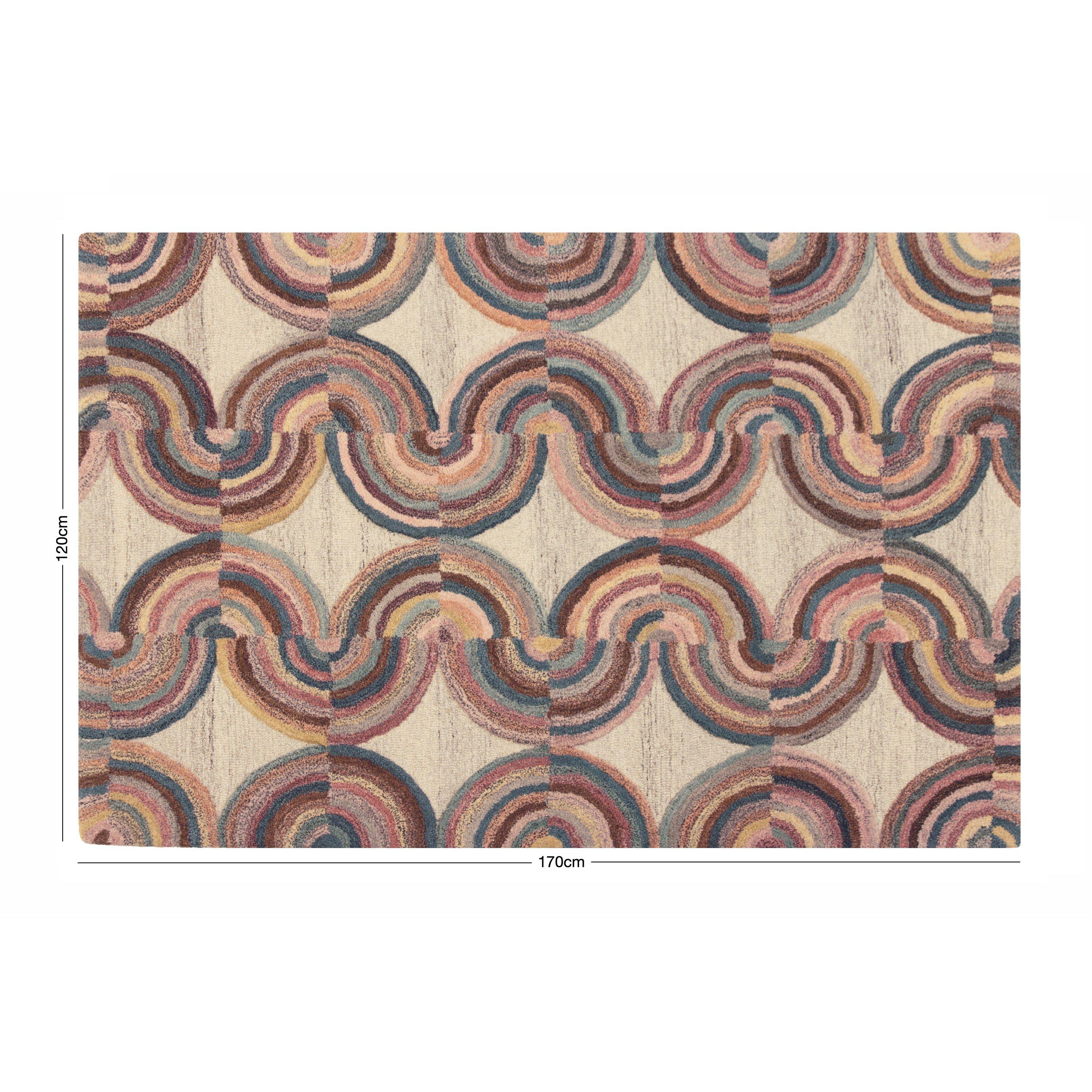 Multicoloured - Esselle - Radiant Isabella Multi 120 x 170cm Rug - 5