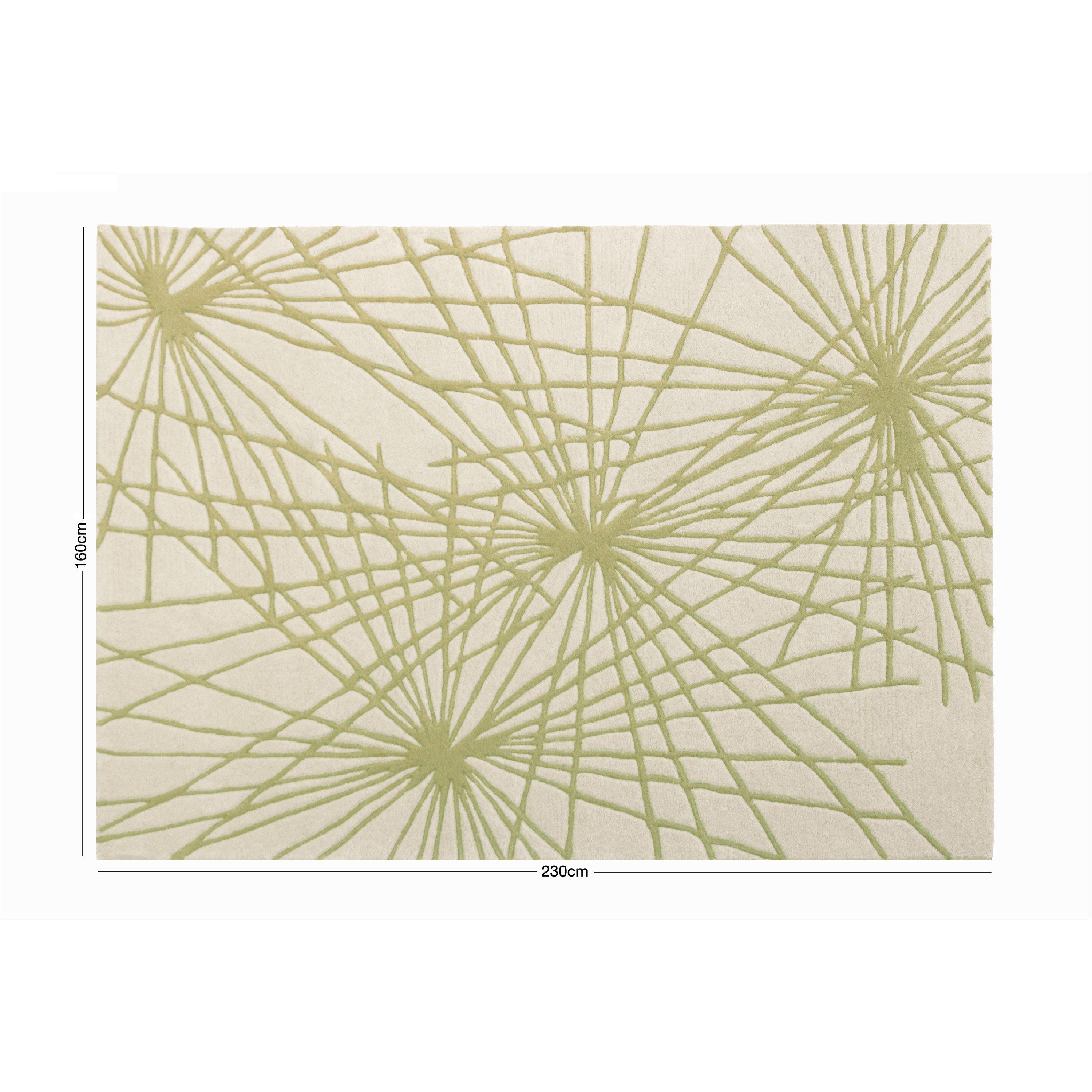 Green - Esselle - Aura Starburst Natural / Sage Green 160 x 230cm Ru - 5