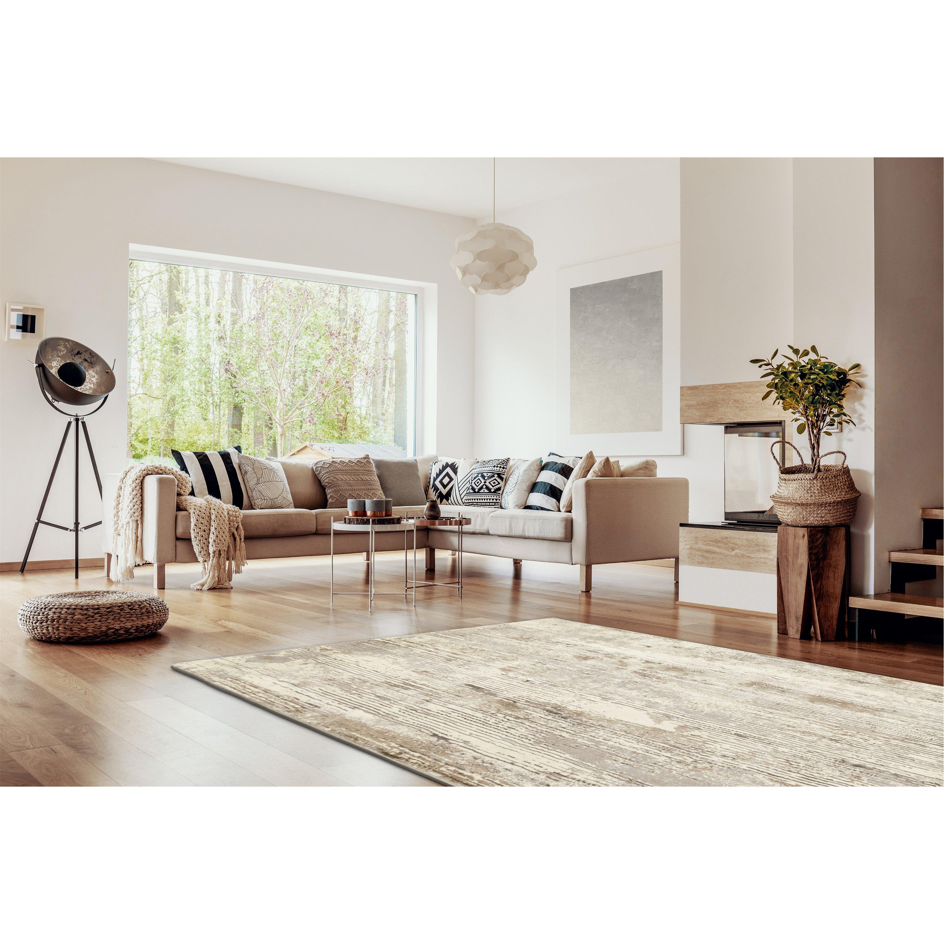 Grey - Esselle - Solar Pluto Natural / Grey 120 x 170cm Rug - 7