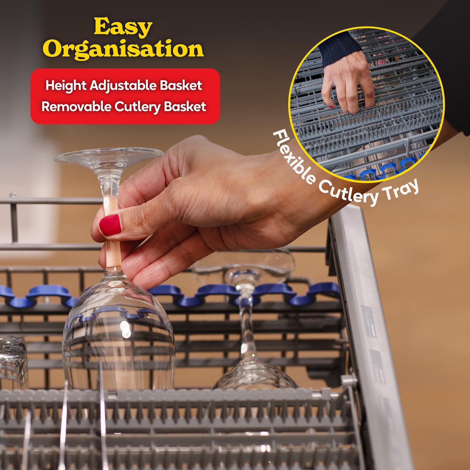 White - Russell Hobbs - RH60DW10C1W Freestanding Dishwasher in White - 4