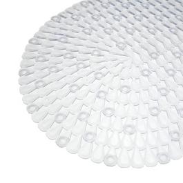Country Club PVC Bath Mat  Transparent Gems Design 68x37cm