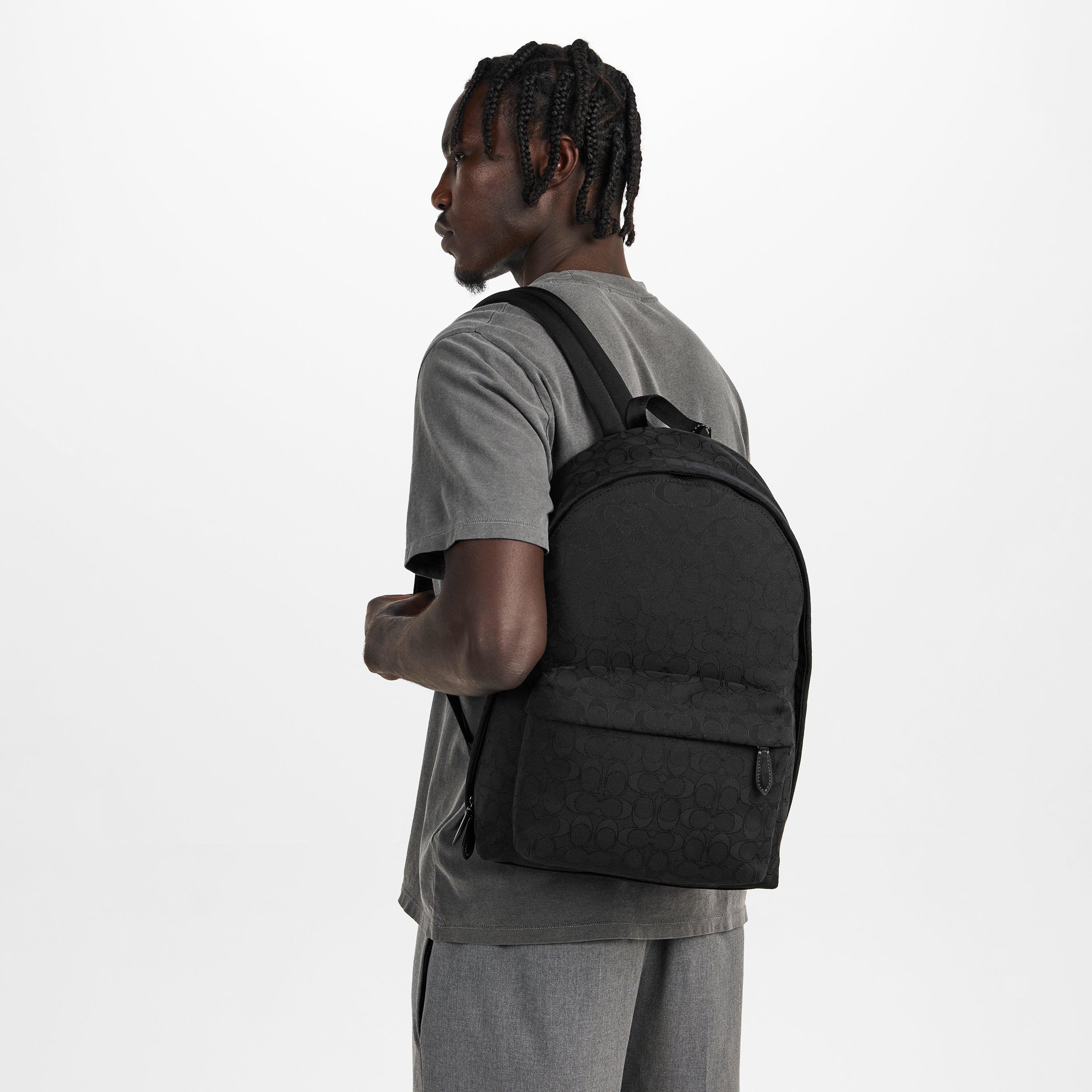 Black - Coach - Hall Backpack Sn99 - 3