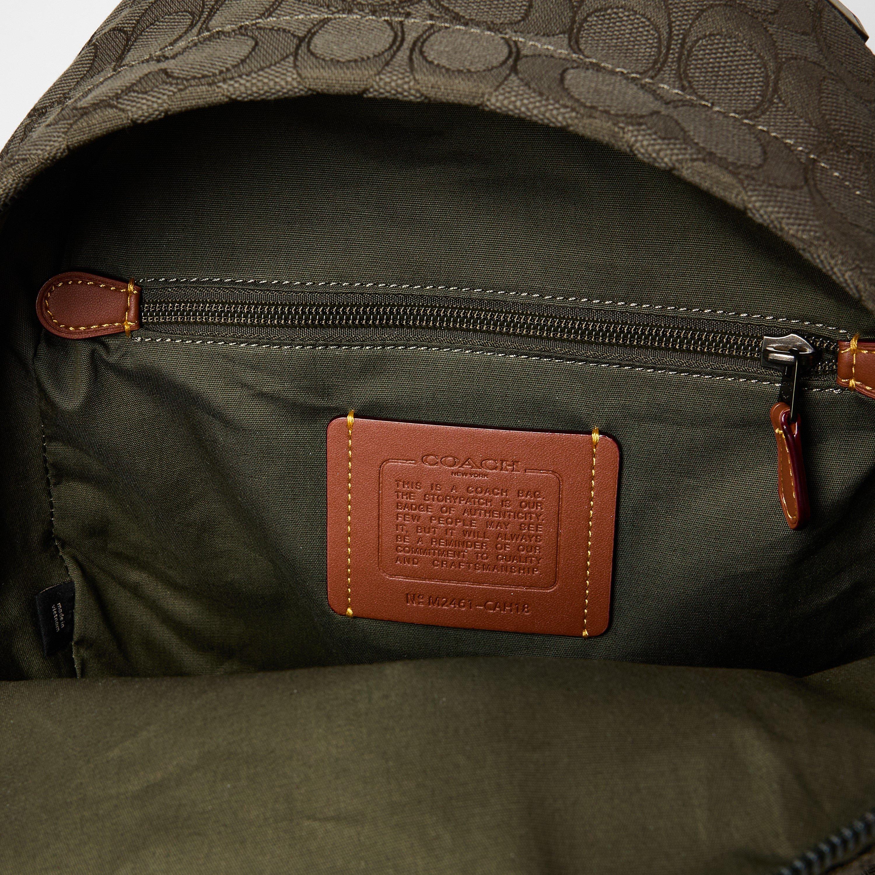 Olive Drab - Coach - Men's Hall Backpack - 4