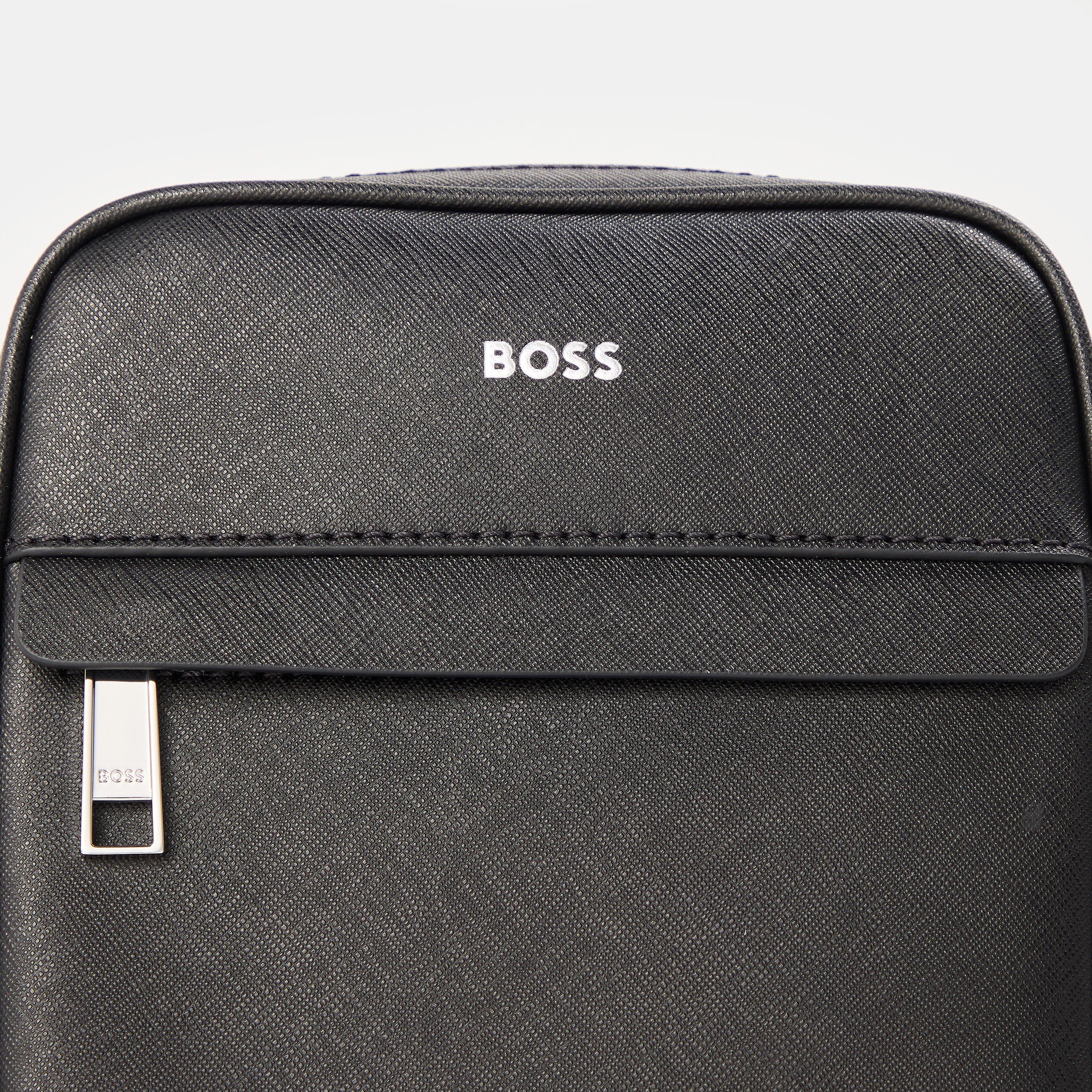 Black - Boss - Men's Zair Ns Zipped Shoulder Bag - 4