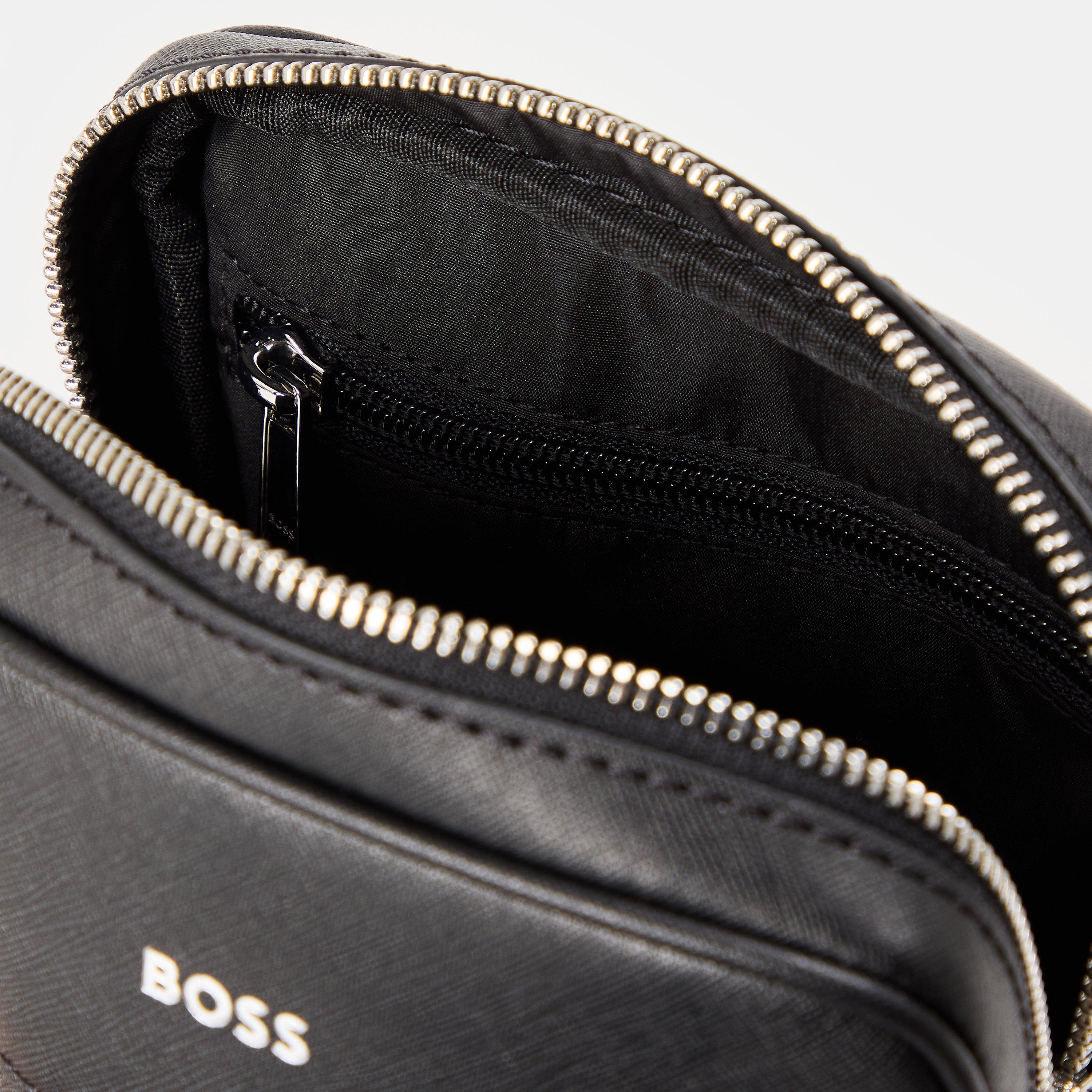 Black - Boss - Men's Zair Ns Zipped Shoulder Bag - 5