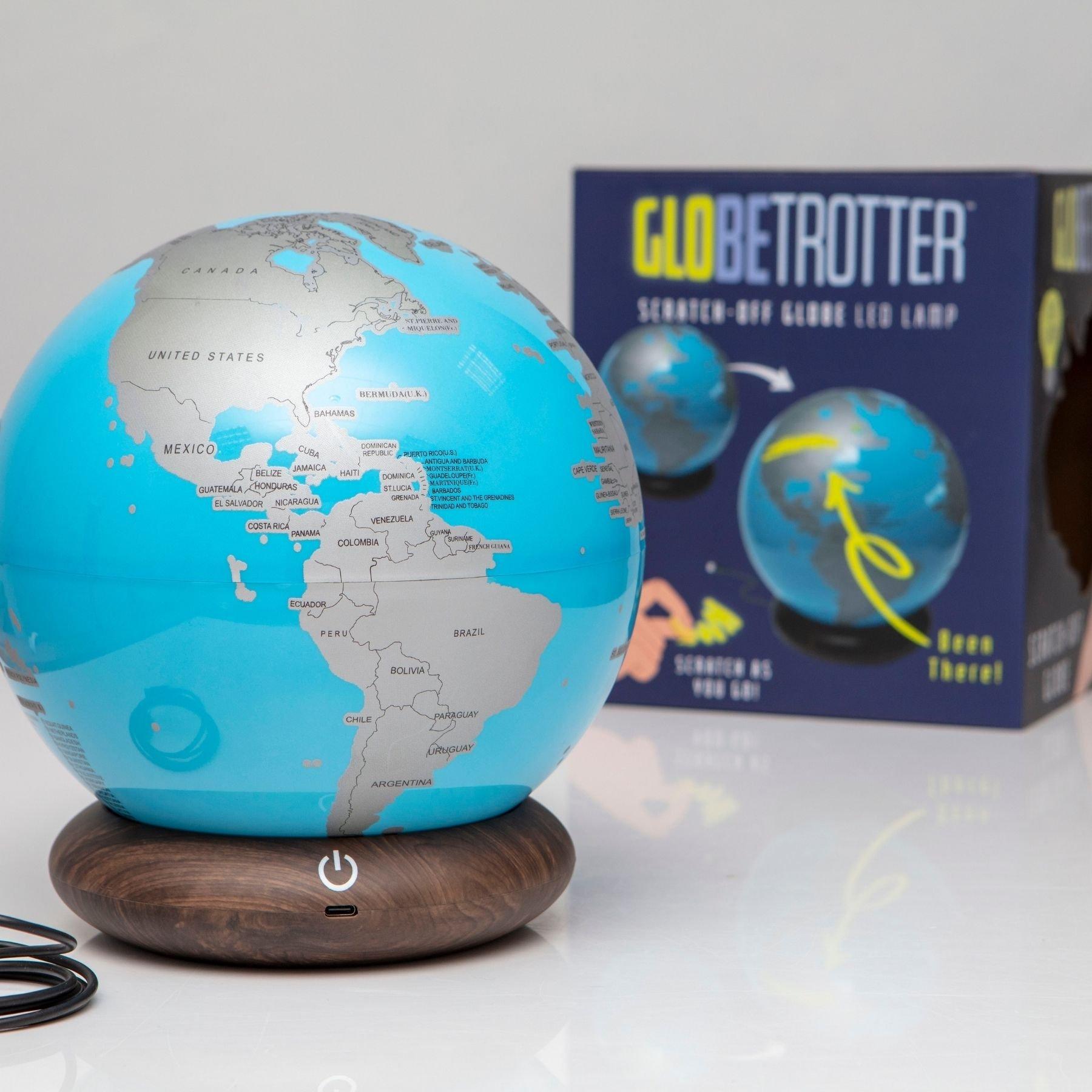 Multi - Boxer Gifts - Globe Trotter Light-Up LED Scratch Off World Map - 4
