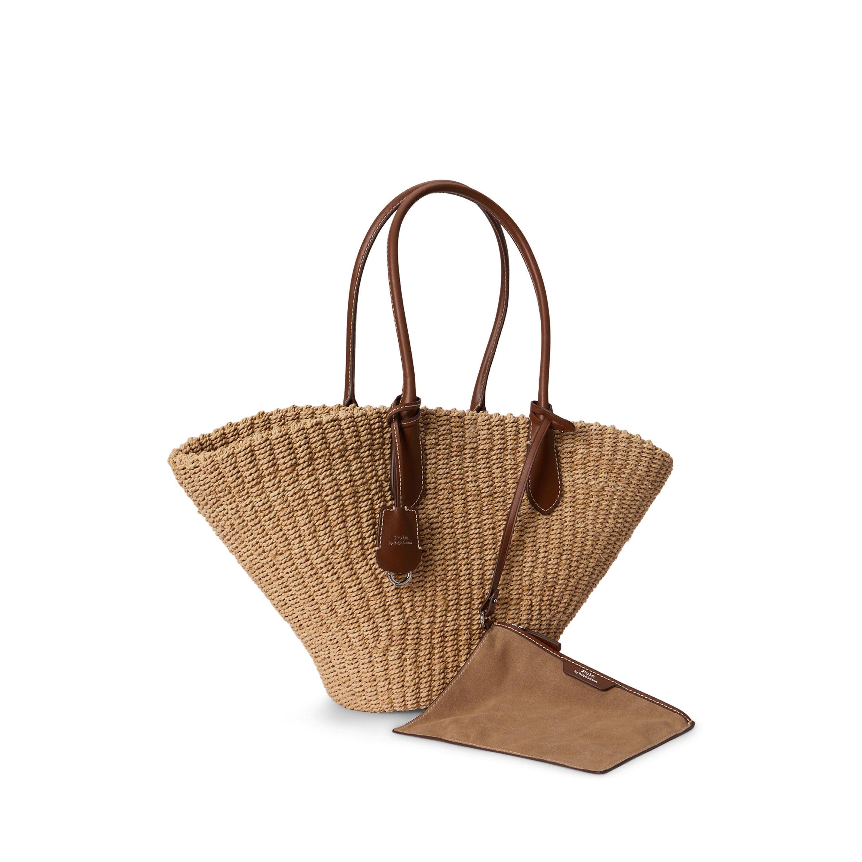 NATURAL/CUOIO - Polo Ralph Lauren - Women's Straw Bag - 4