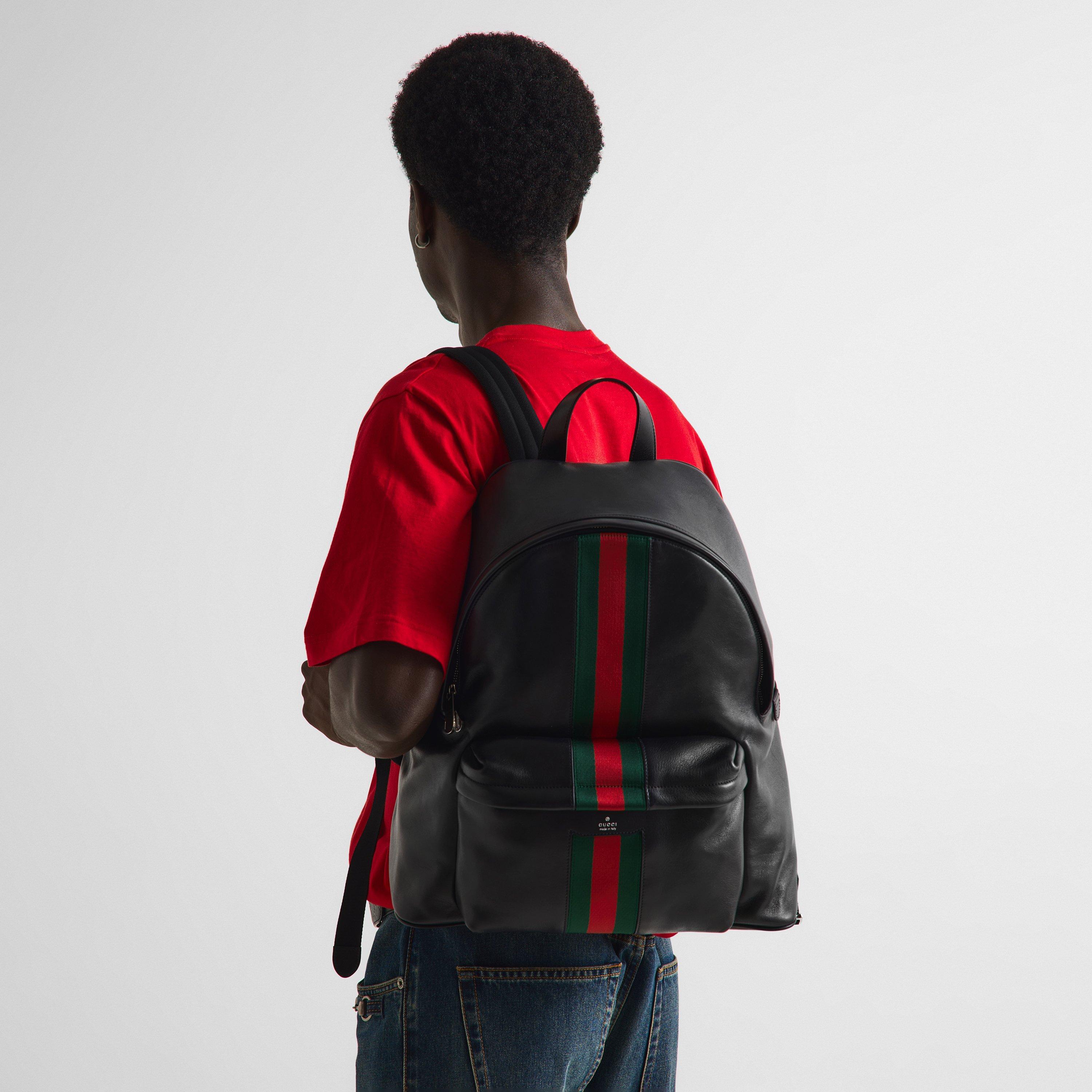 Black - Gucci - Men's Backpack - 3