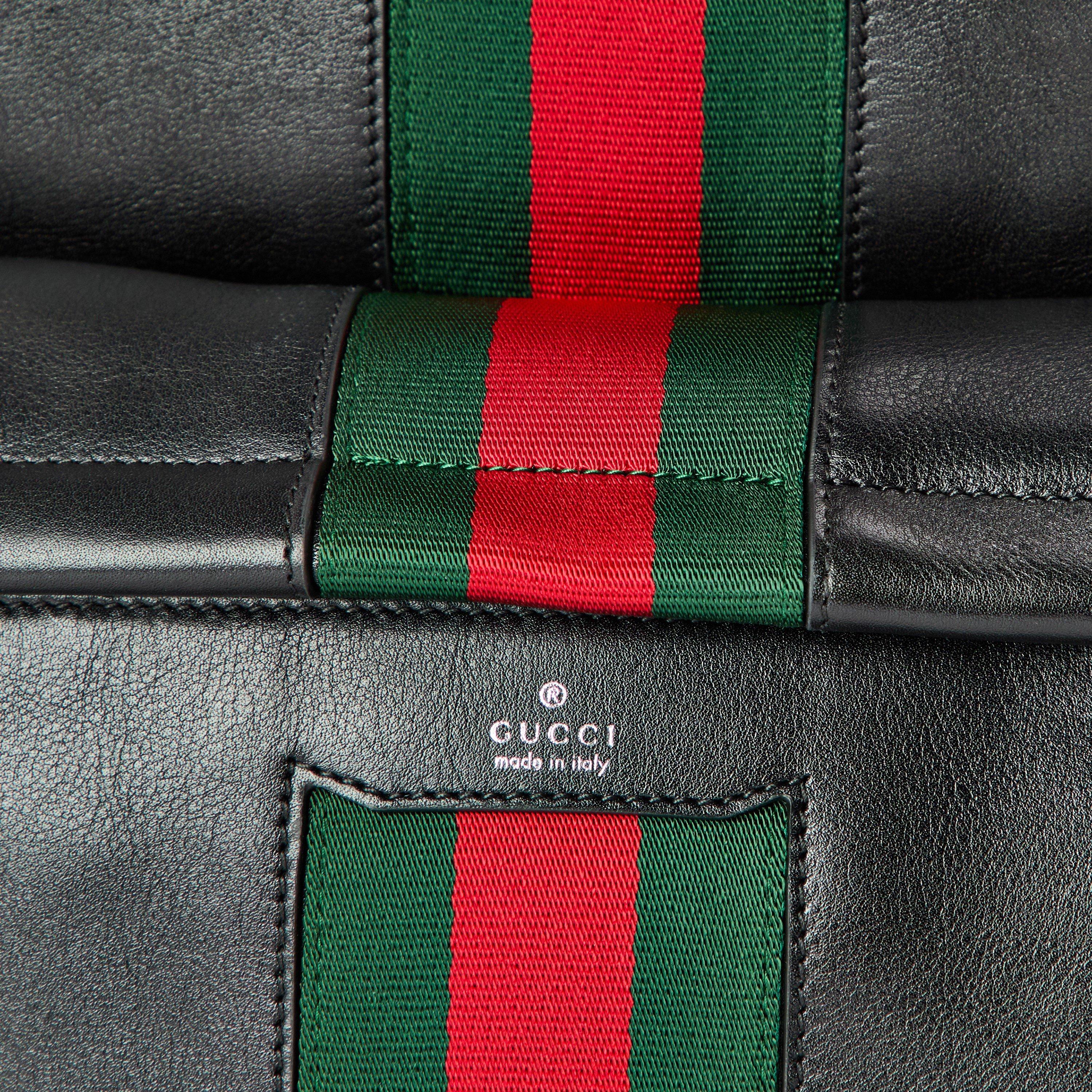 Black - Gucci - Gucci Web Bkpk Sn62 - 3