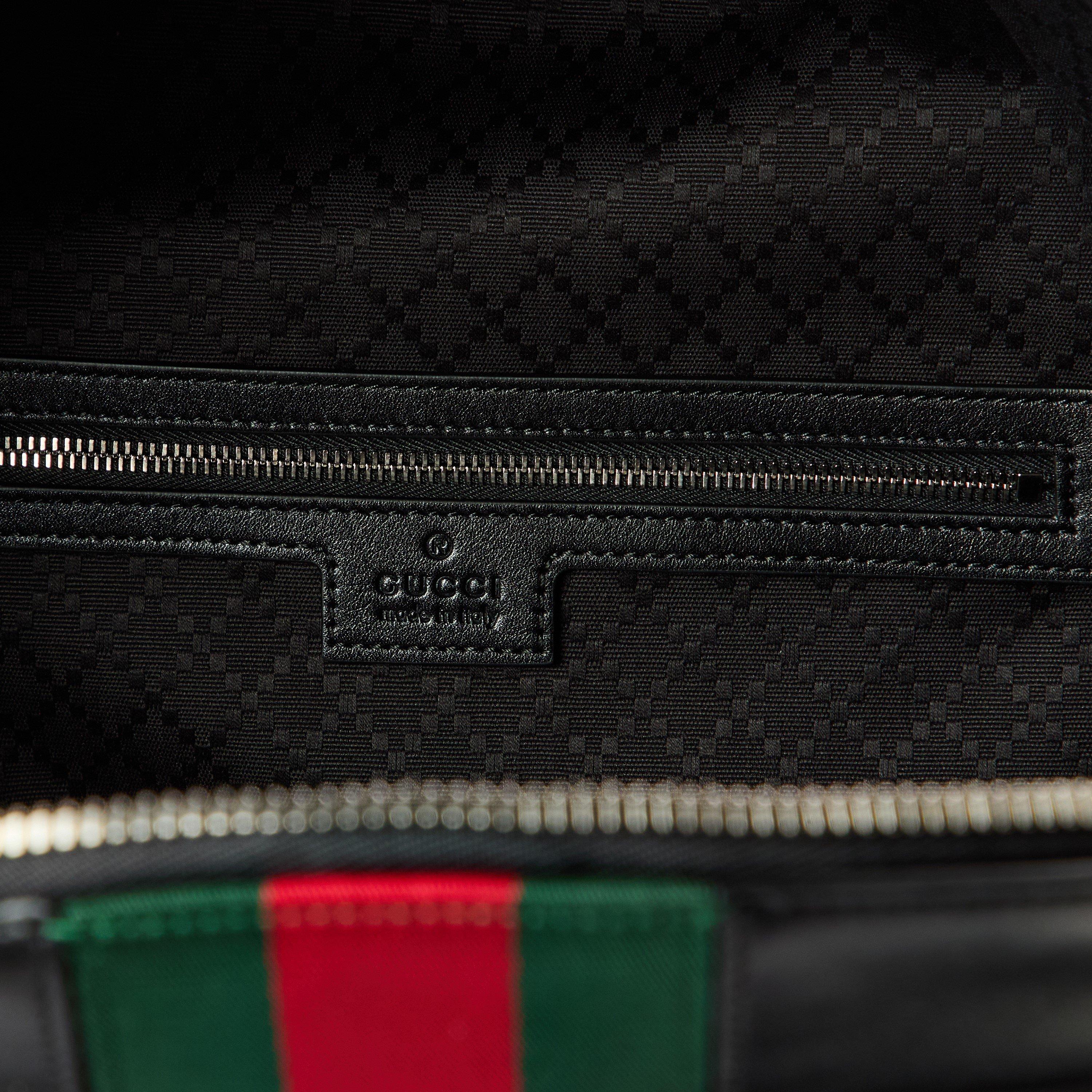 Black - Gucci - Gucci Web Bkpk Sn62 - 4