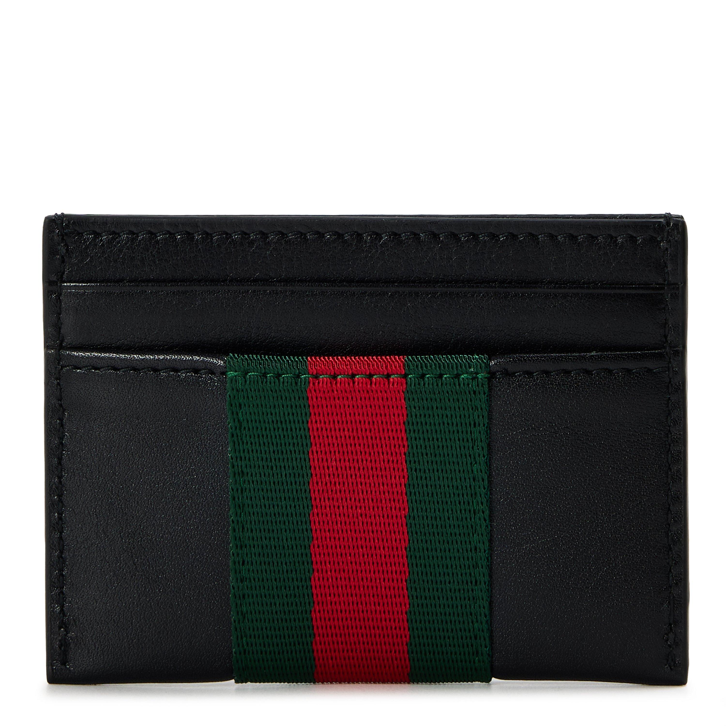 Black - Gucci - Gucci Web Cardholder Sn62 - 2