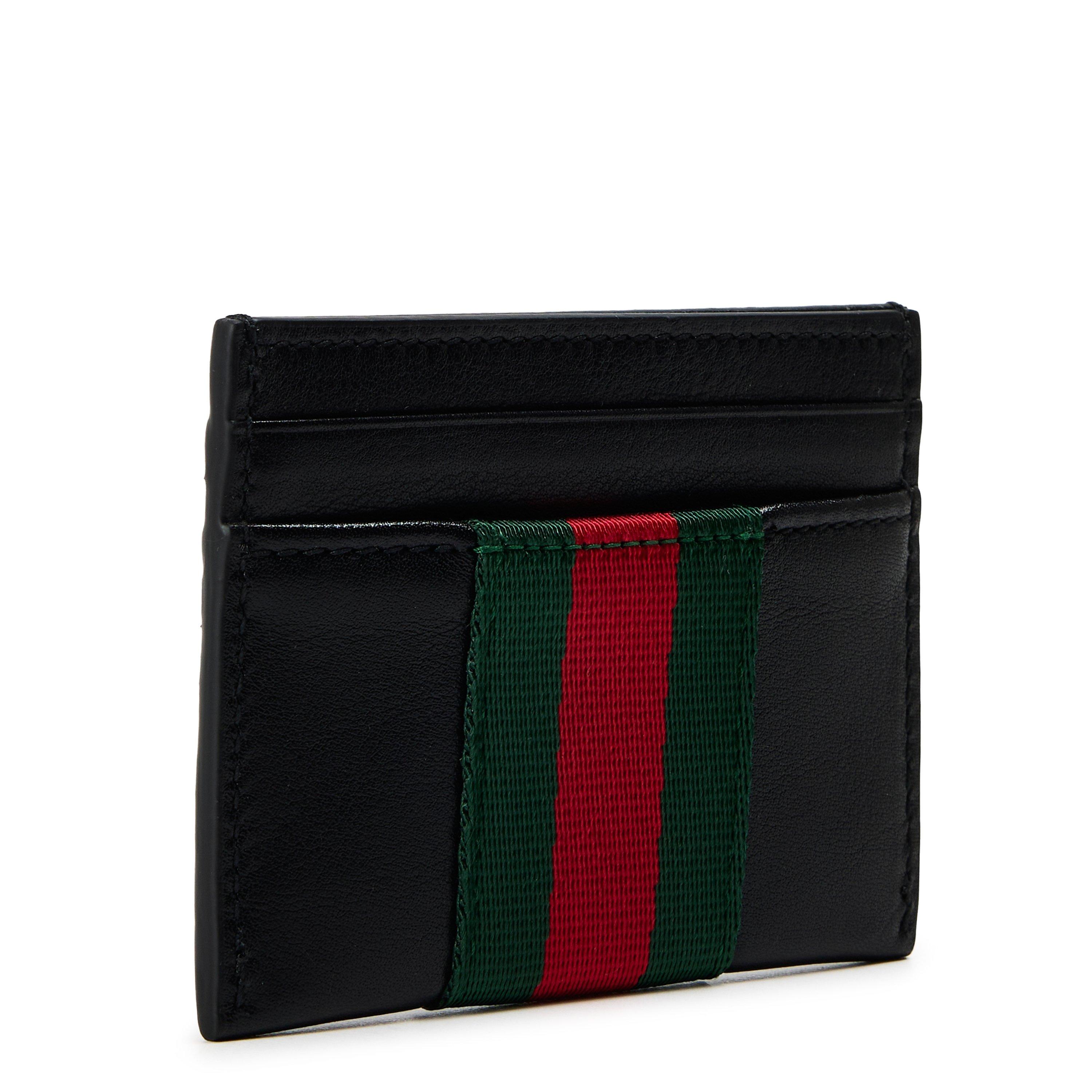 Black - Gucci - Gucci Web Cardholder Sn62 - 3