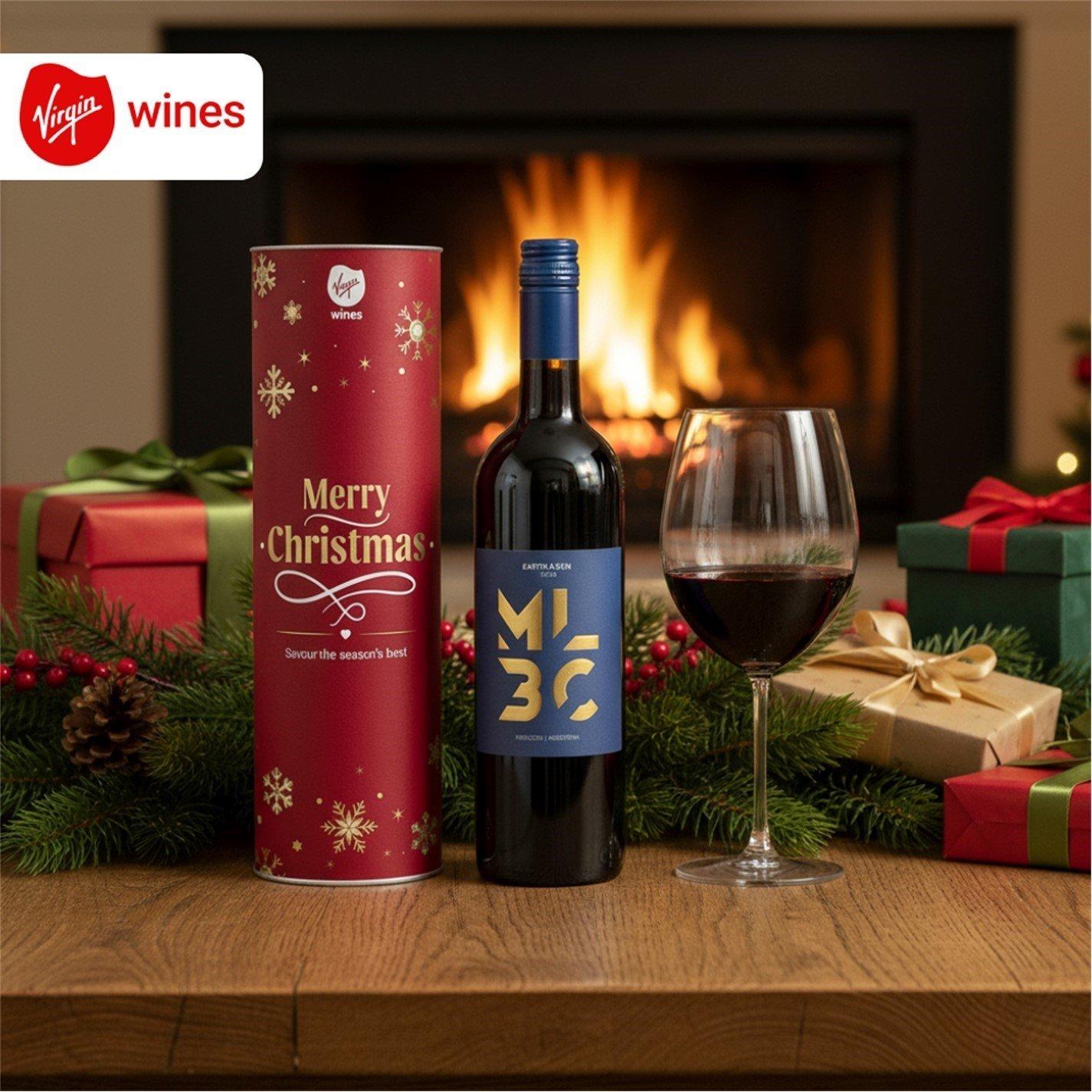 Red - Virgin Wines - Merry Christmas Malbec tube - 2
