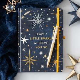 Something Different Sparkle A5 Notebook with Citrine Pen