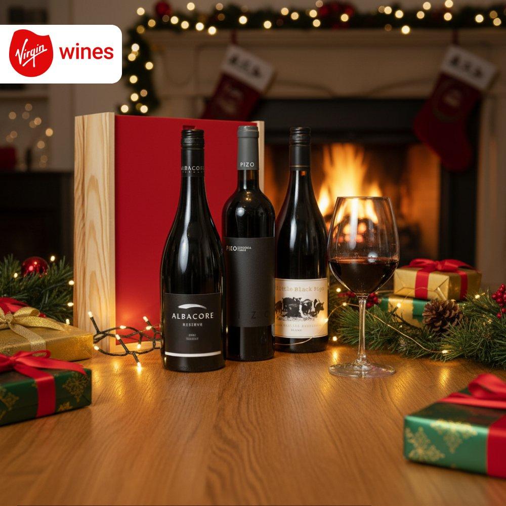 Red - Virgin Wines - Red wine trio in wooden gift box - 2