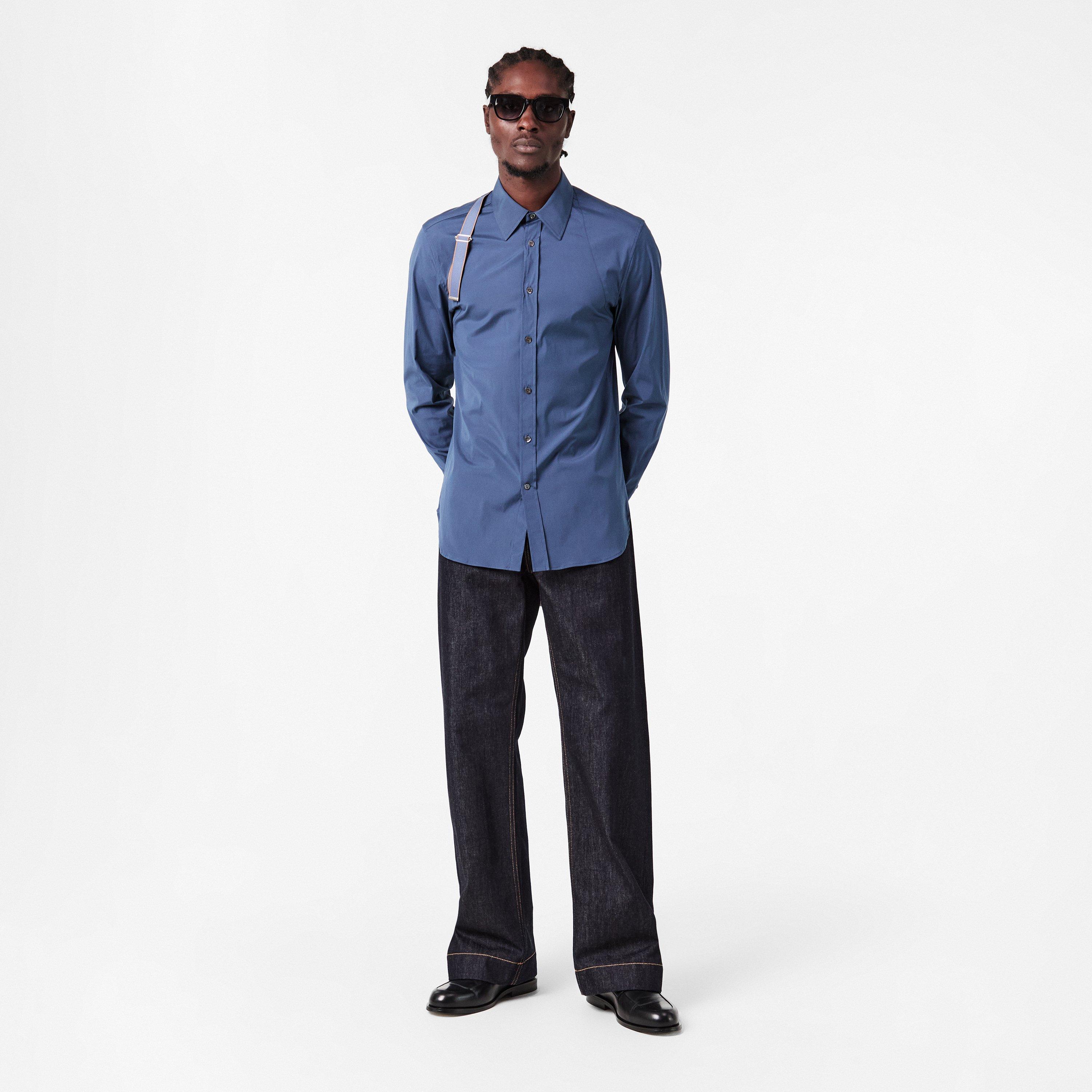 Black/Grey - Alexander McQueen - Men's Alex Rectangle Sunglasses - 6