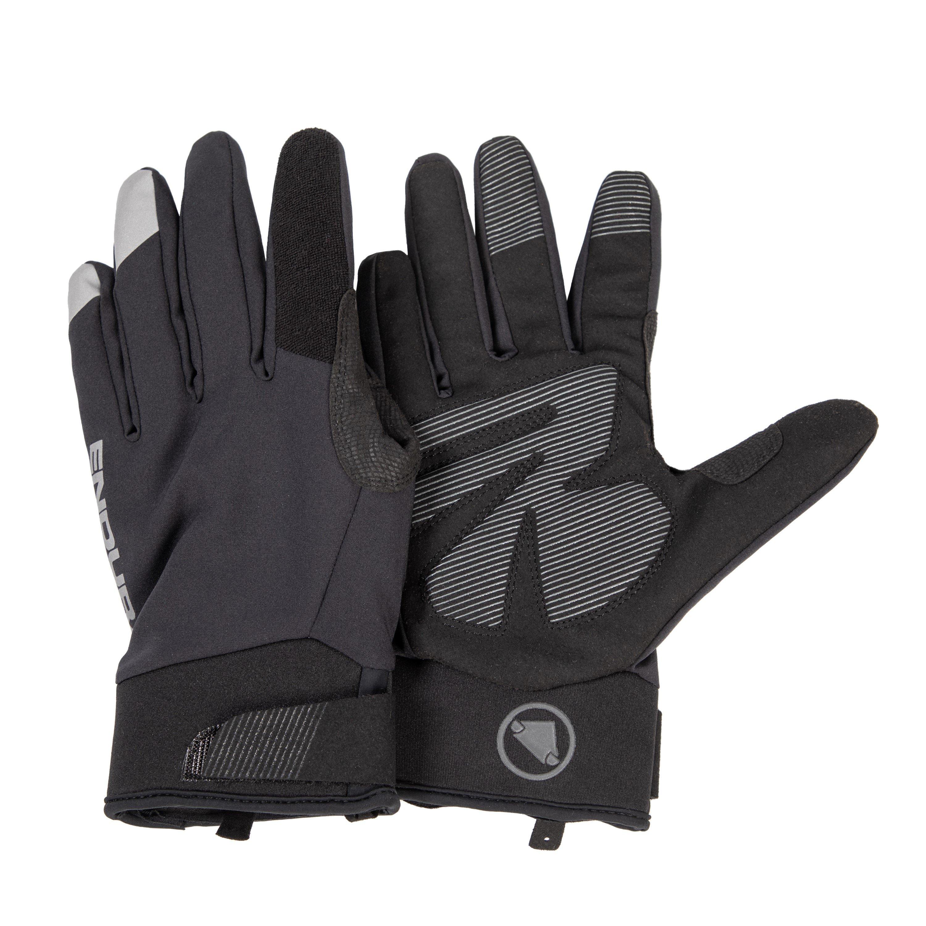 Black - Endura - Waterproof Cycling Gloves - 2
