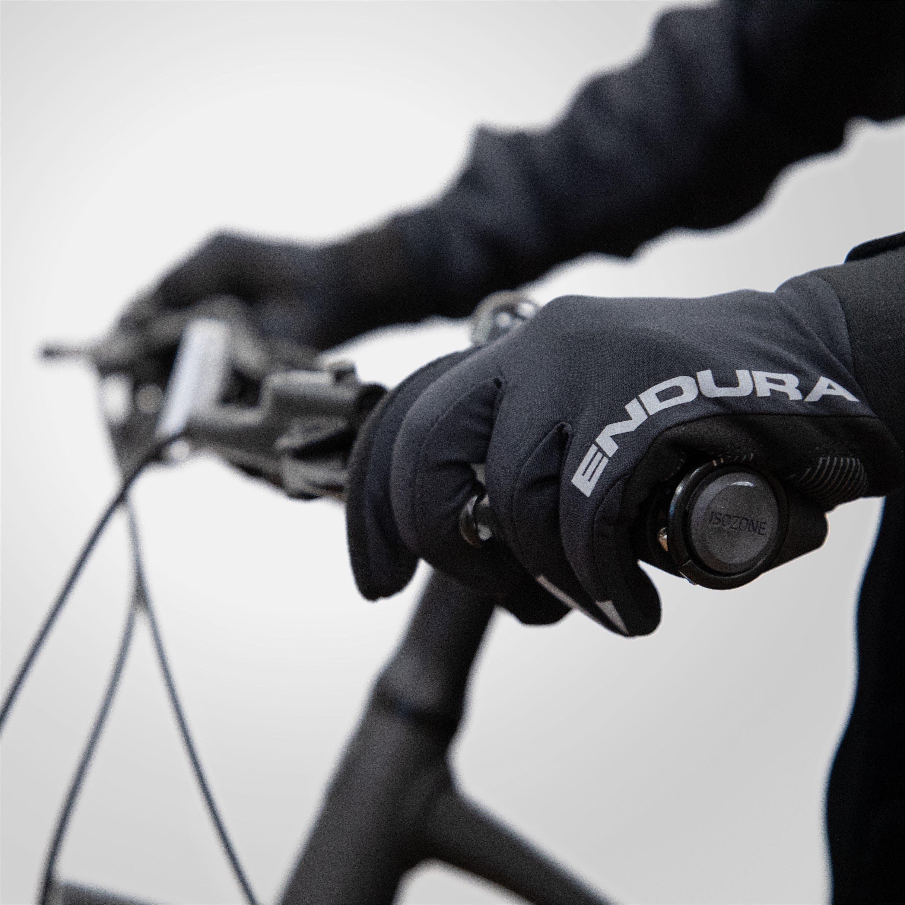 Black - Endura - Waterproof Cycling Gloves - 5
