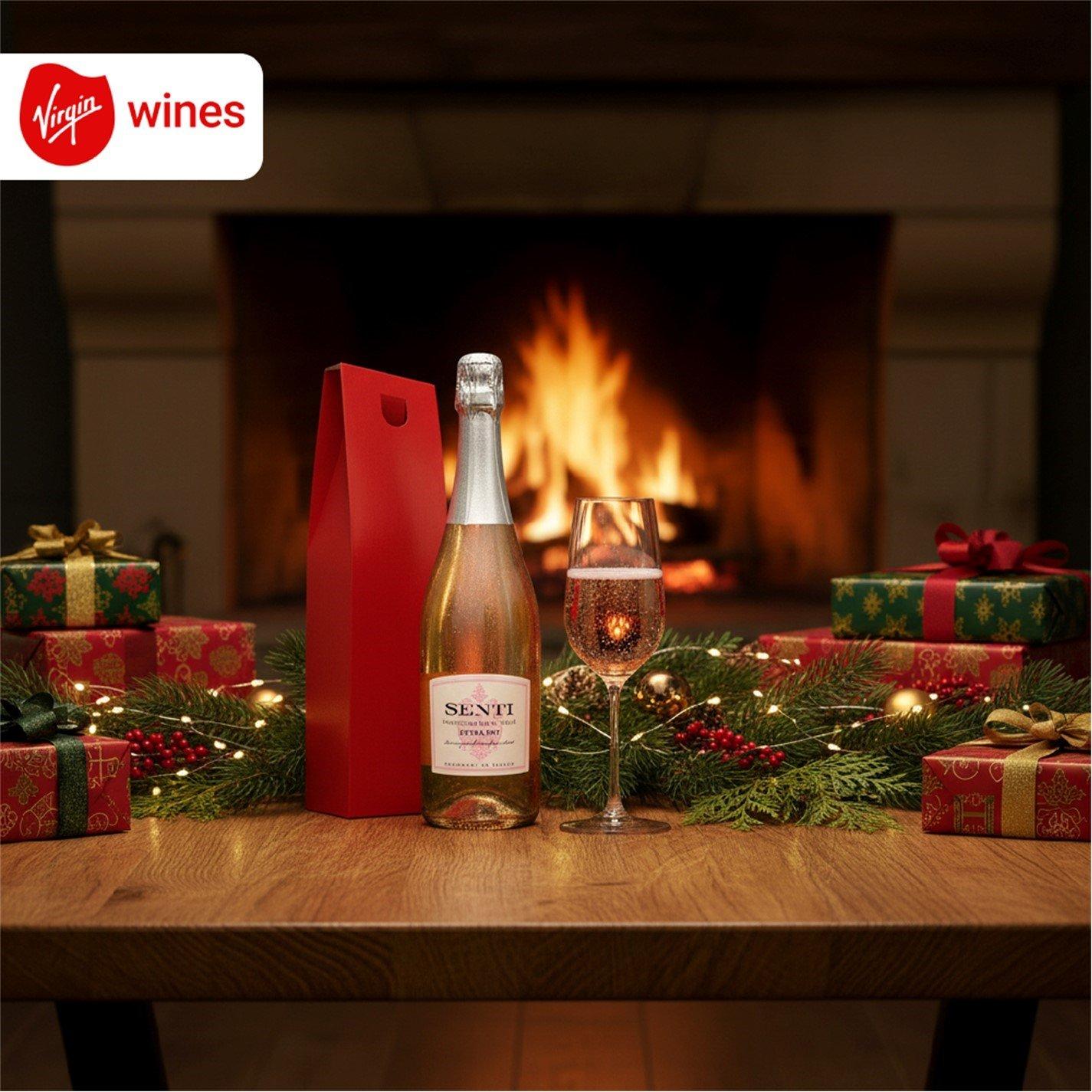 White - Virgin Wines - Prosecco Rose in Red Gift Box - 2