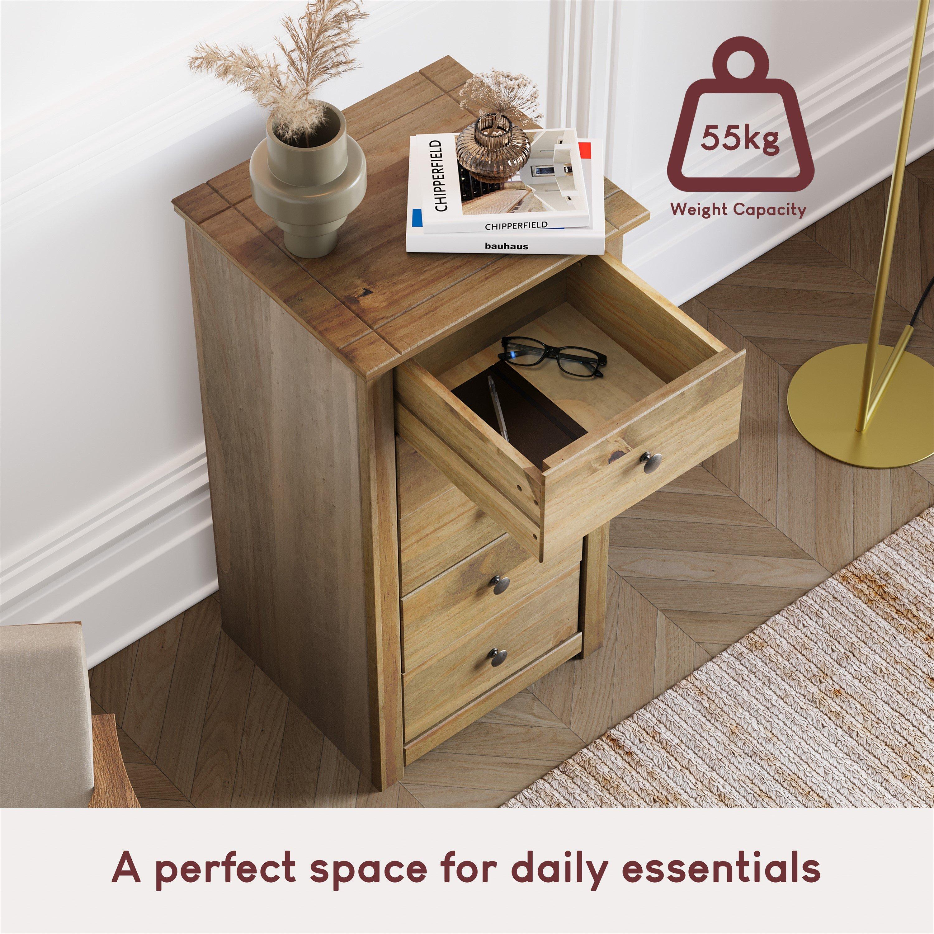 Pine - Lassic - Vida Designs Panama 5 Drawer Narrow Chest - 4