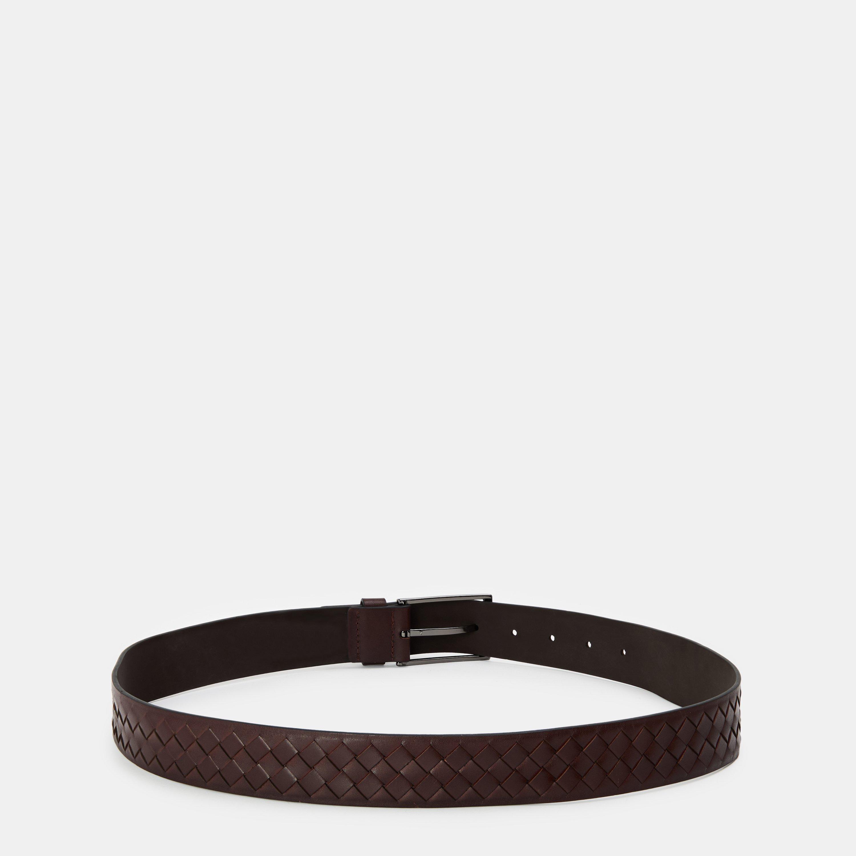 Dark Brown - Boss - Men's Carmello Leather Belt - 2