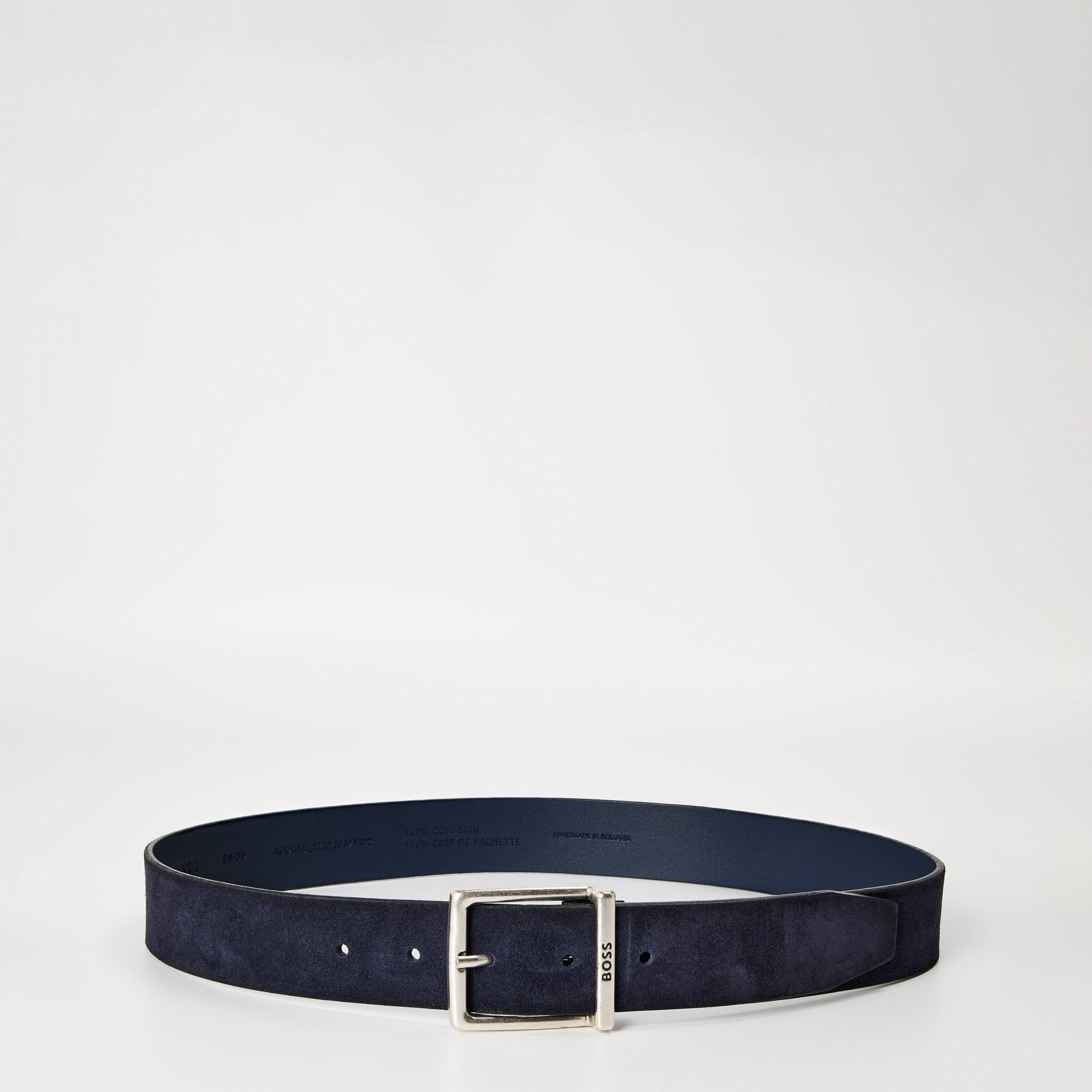 Dark Blue - Boss - Men's Rudy Leather Belt - 1