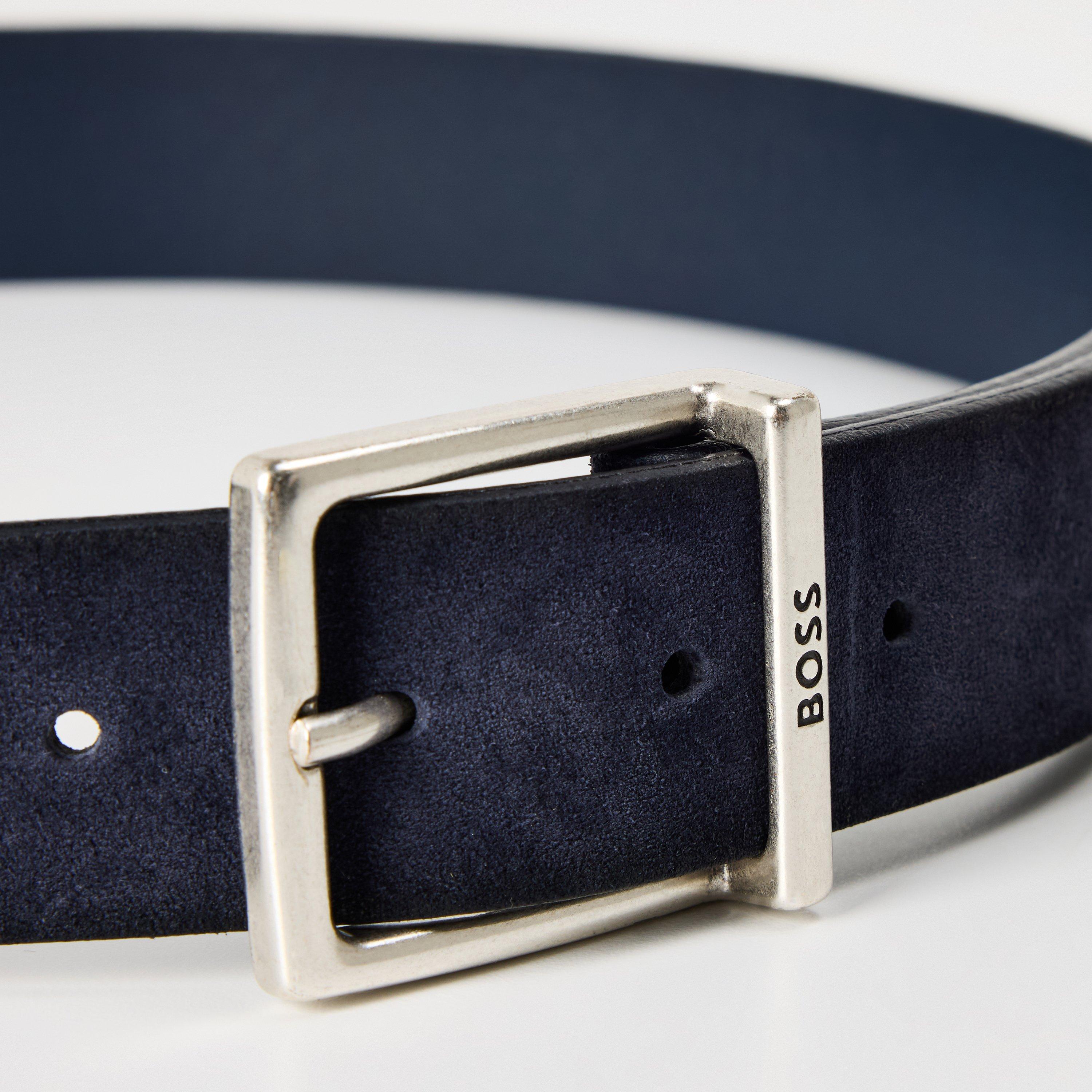 Dark Blue - Boss - Men's Rudy Leather Belt - 3