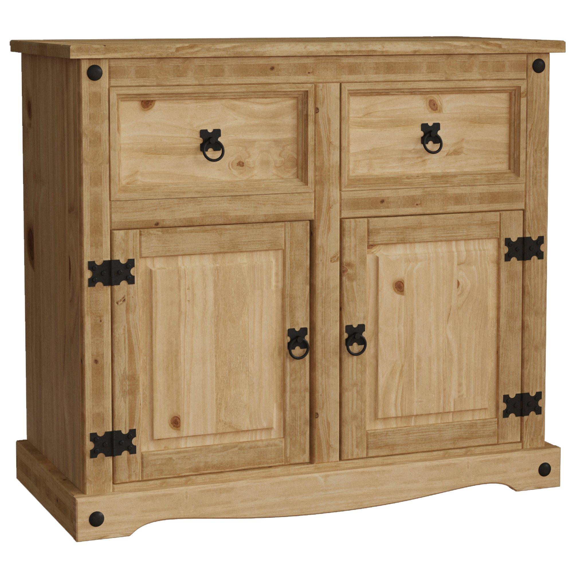 Pine - Lassic - Vida Designs Corona 2 Door 2 Drawer Sideboard - 7