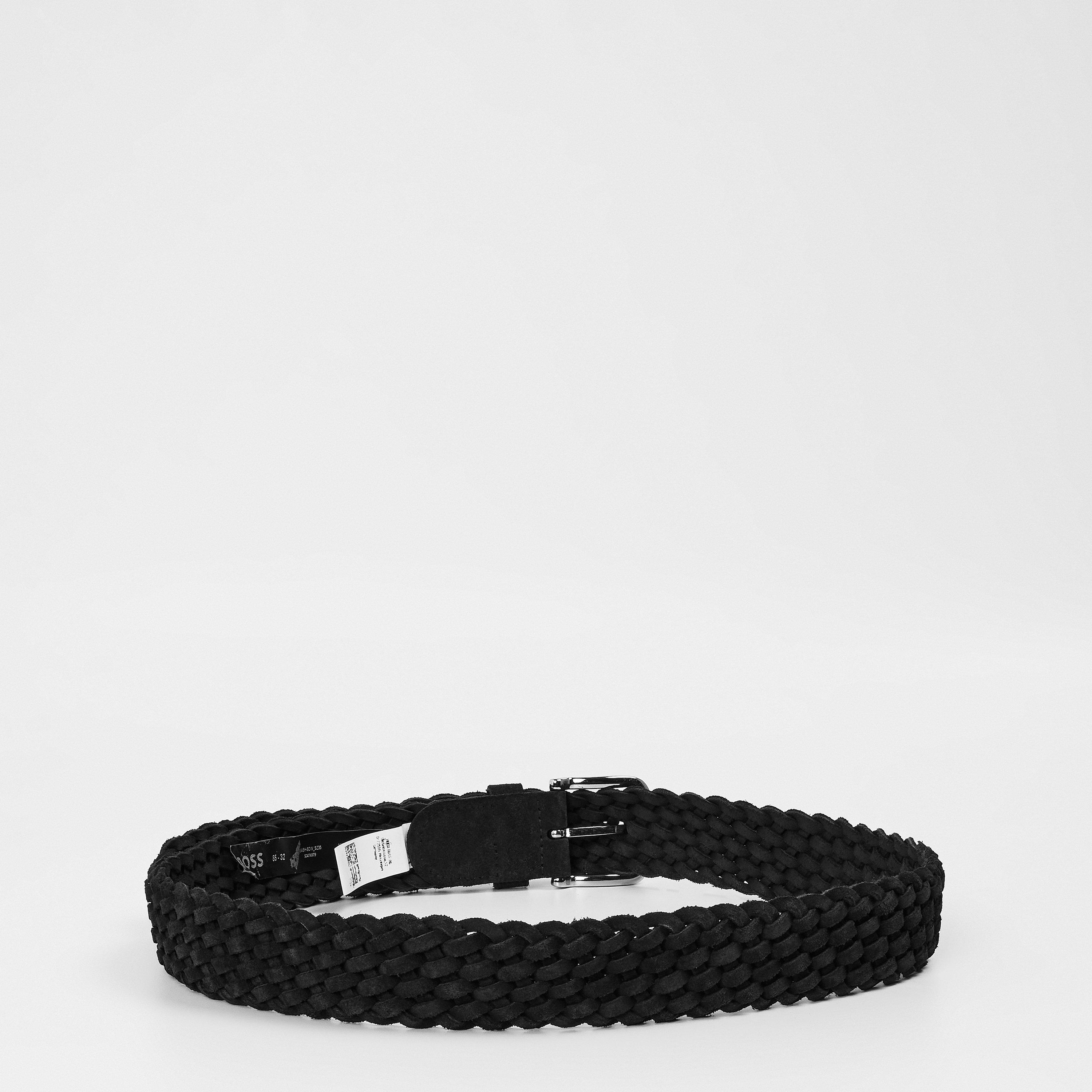 Dark Blue - Boss - Men's Sash Leather Belt - 2