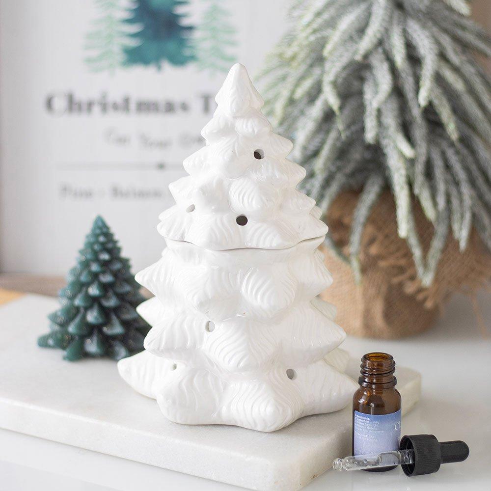 Something Different  Fir Tree Oil Burner And Wax Warmer White