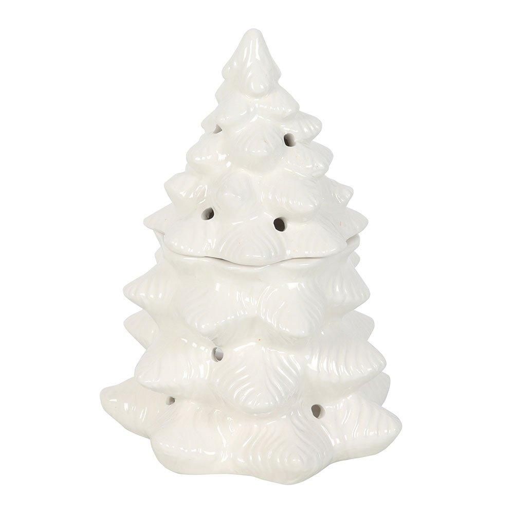 White - Something Different - White Fir Tree Oil Burner and Wax Warmer - 2