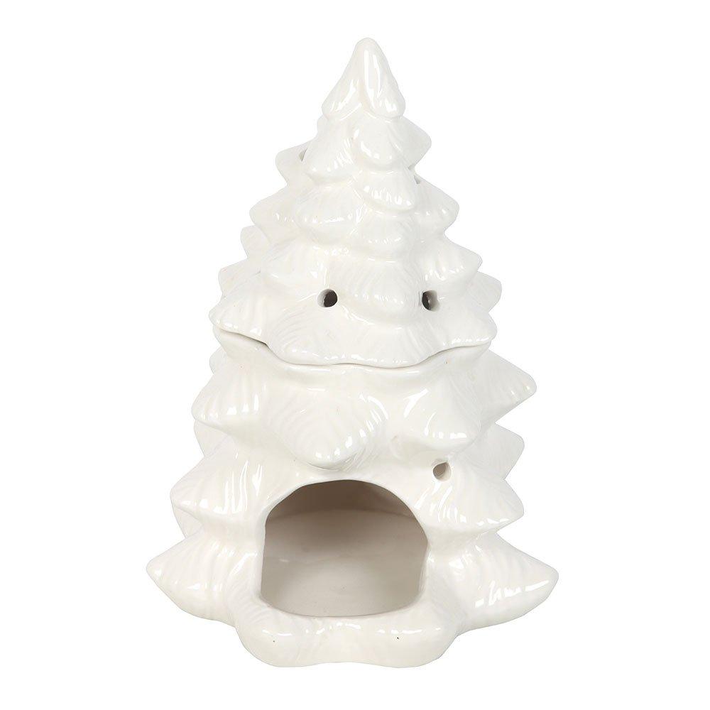 White - Something Different - White Fir Tree Oil Burner and Wax Warmer - 5