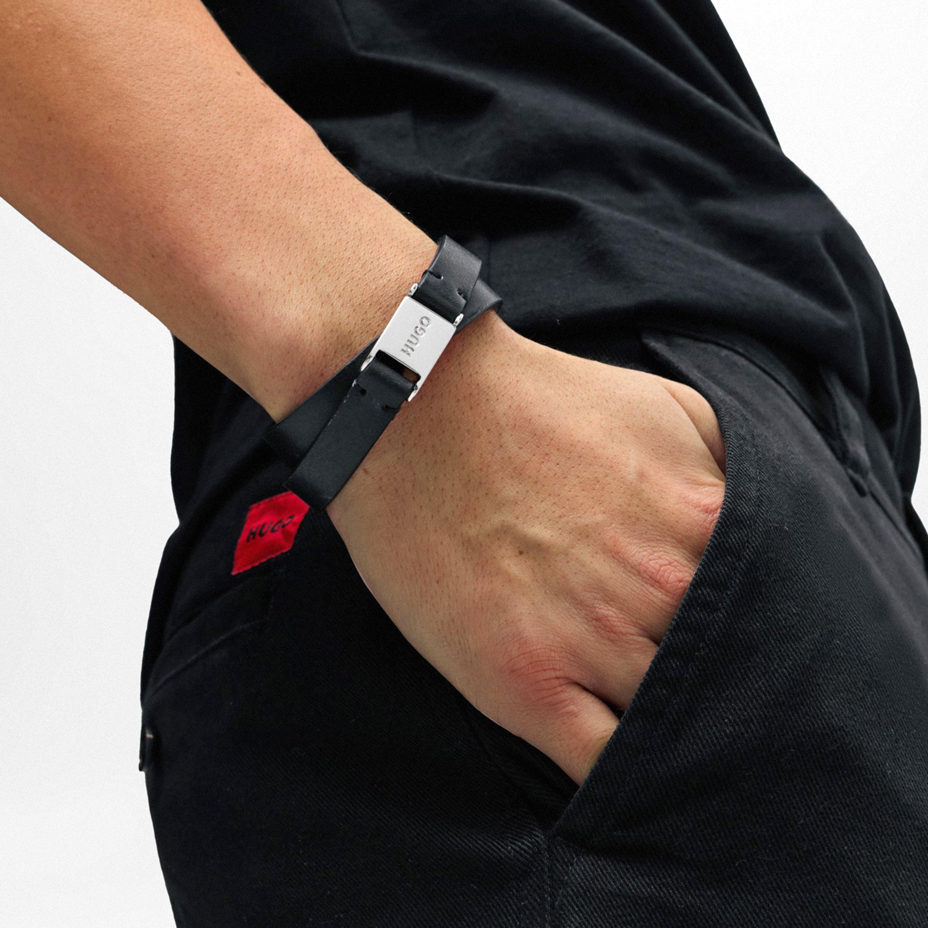 Black - Hugo - Men's E Doubleband Jewellery Set - 2