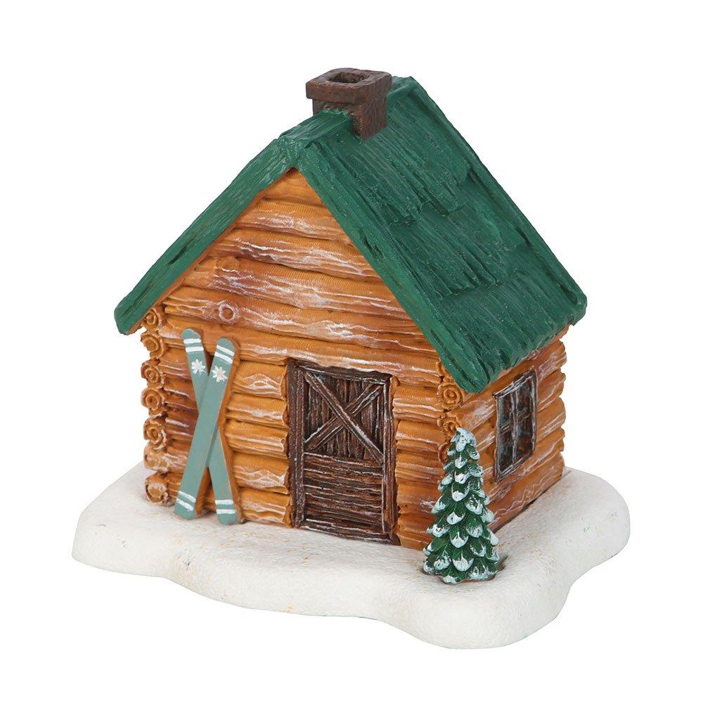 Brown - Something Different - Cabin Ski Chalet Incense Cone Holder - 2