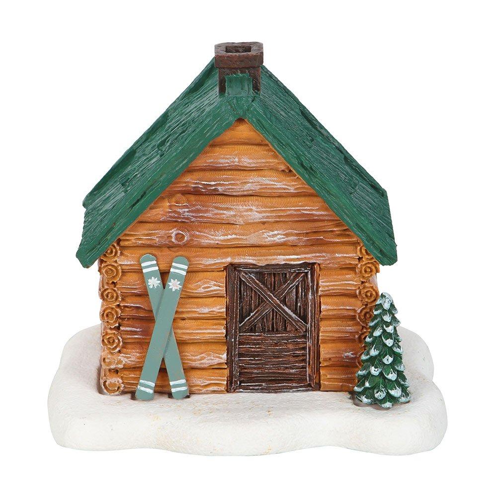 Brown - Something Different - Cabin Ski Chalet Incense Cone Holder - 4