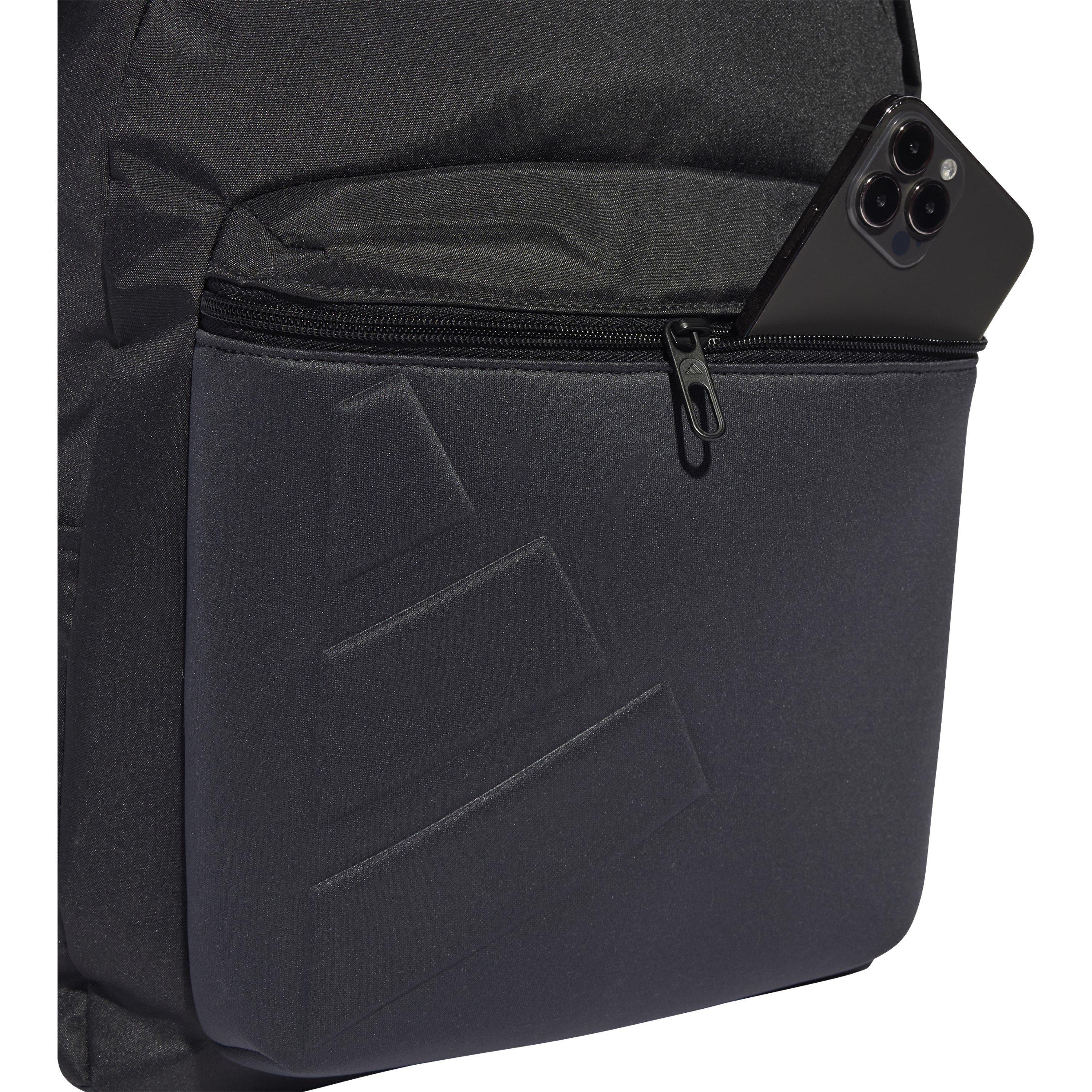 Black - adidas - Essentials Embossed Logo Backpack Adults - 6