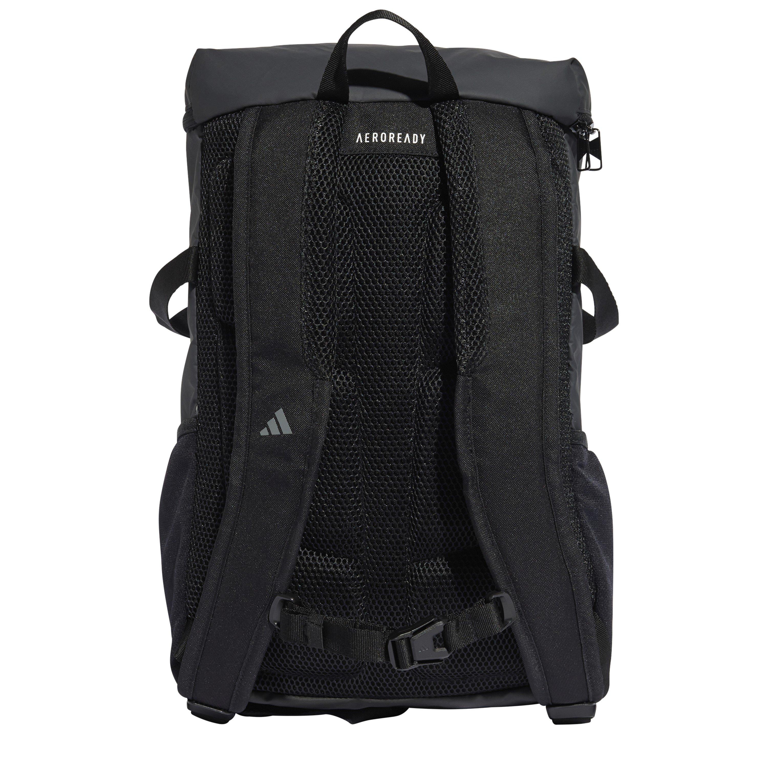Black - adidas - Adults Hybrid Backpack - 2