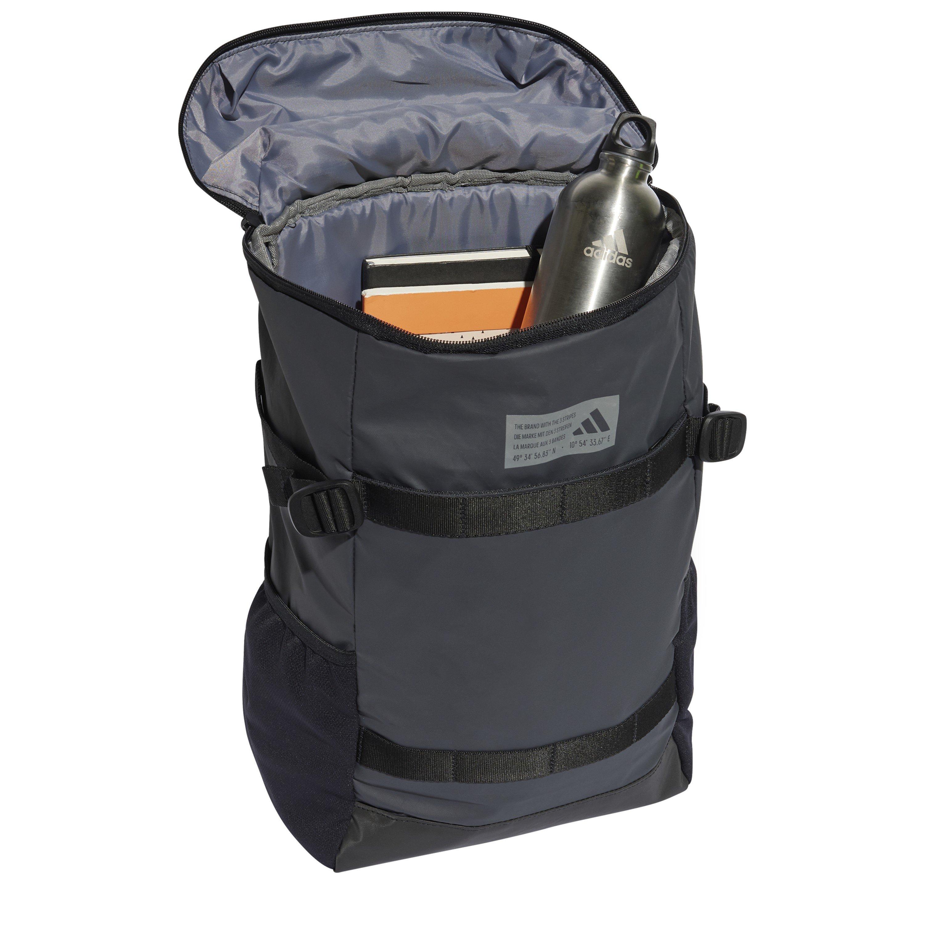 Black - adidas - Adults Hybrid Backpack - 4