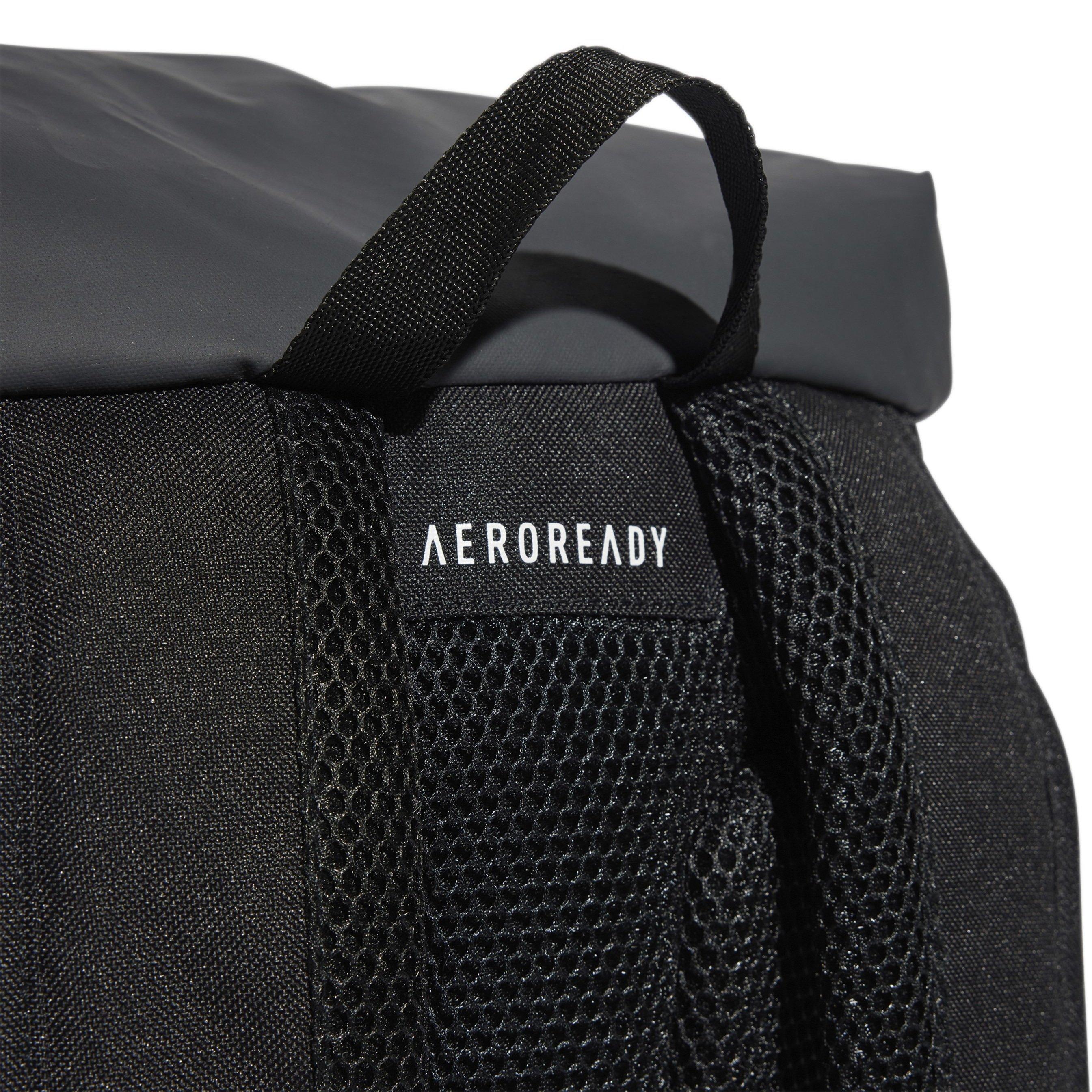 Black - adidas - Adults Hybrid Backpack - 5