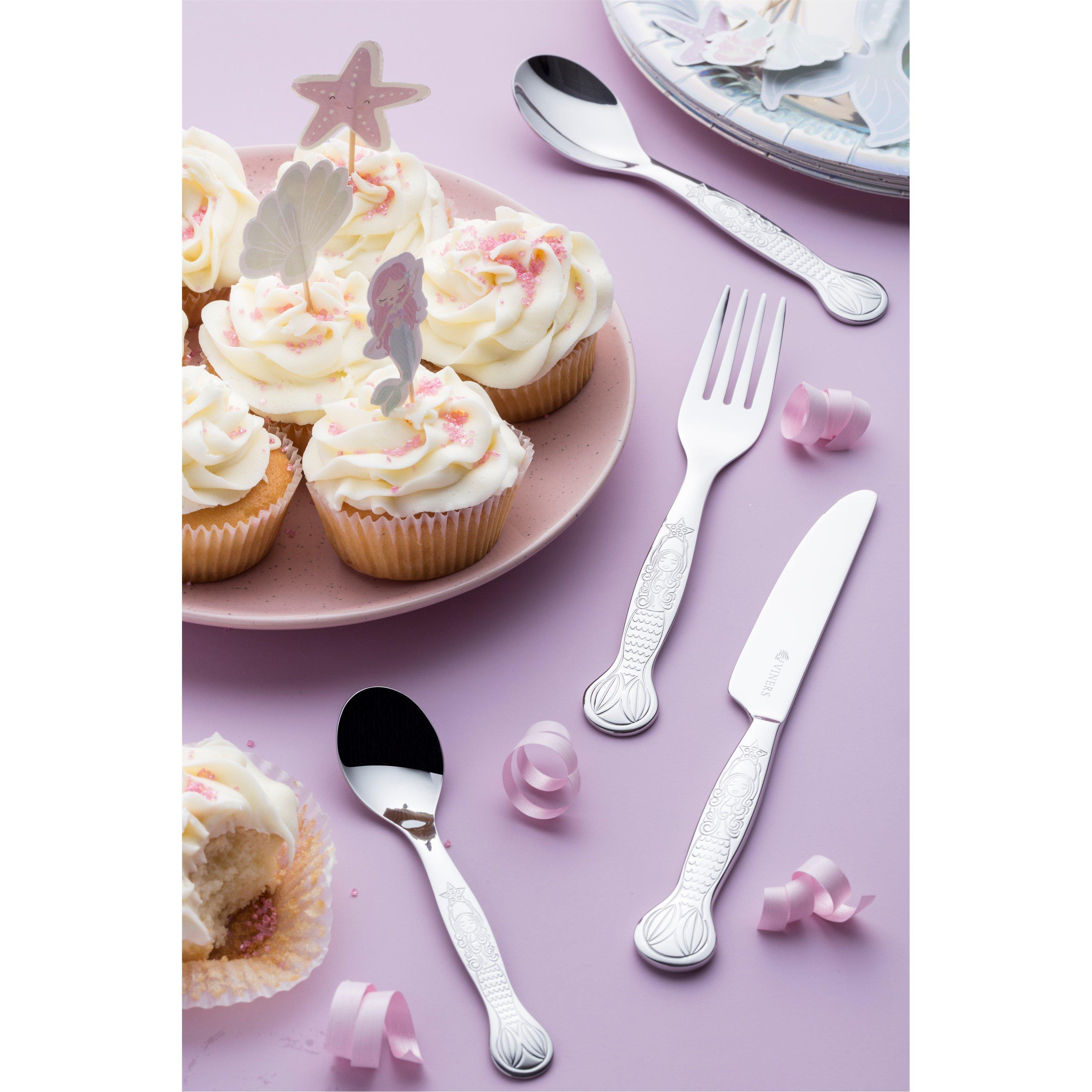 Silver - Viners - Mermazing Kids Cutlery Set - 1