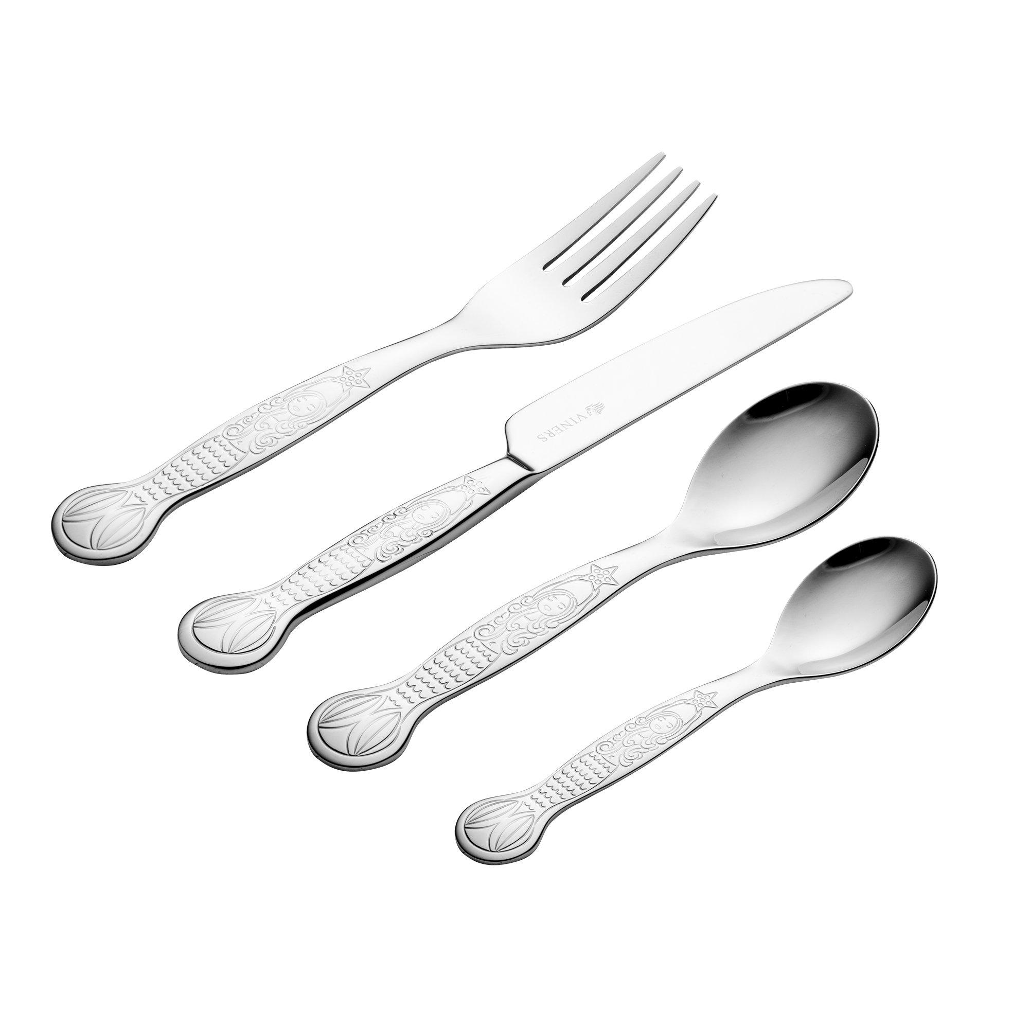 Silver - Viners - Mermazing Kids Cutlery Set - 2