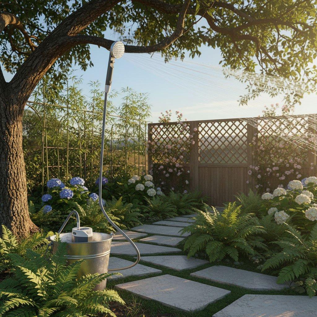 Grey - Streetwize - Rechargeable Portable Camping Shower - 6