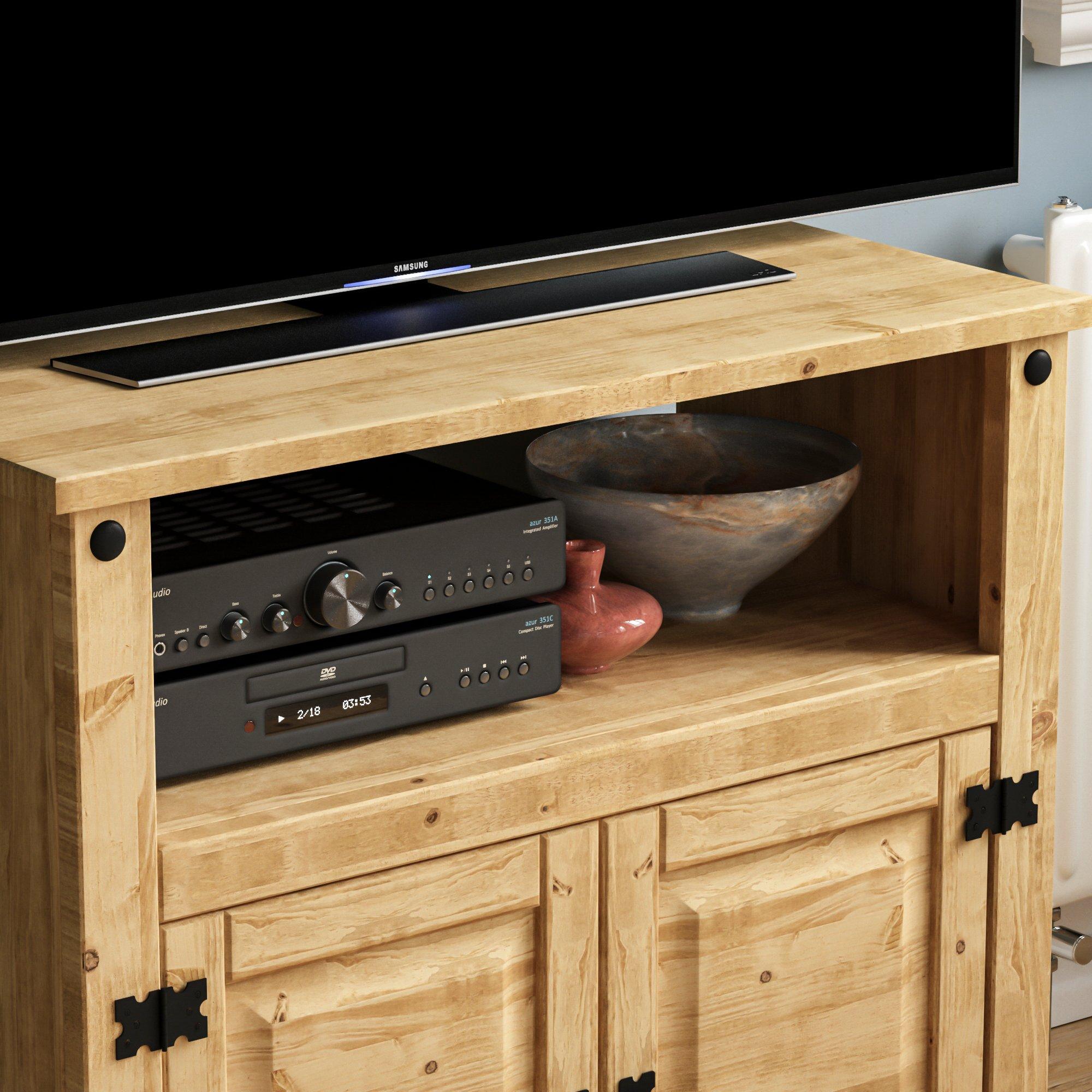 Pine - Lassic - Vida Designs Corona Straight TV Unit - 4