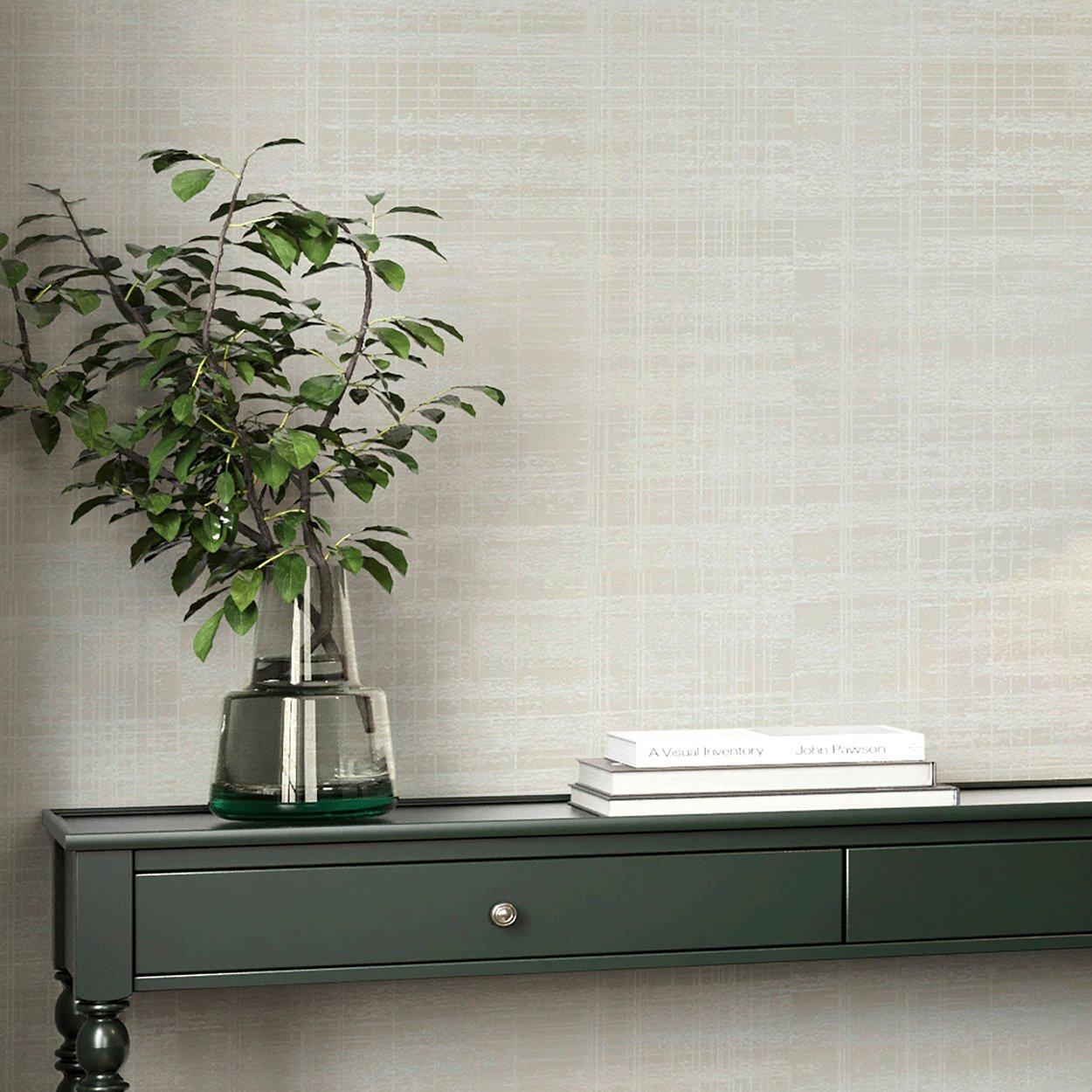 Pearl - Boutique - Lamont Weave Pearl Wallpaper - 1