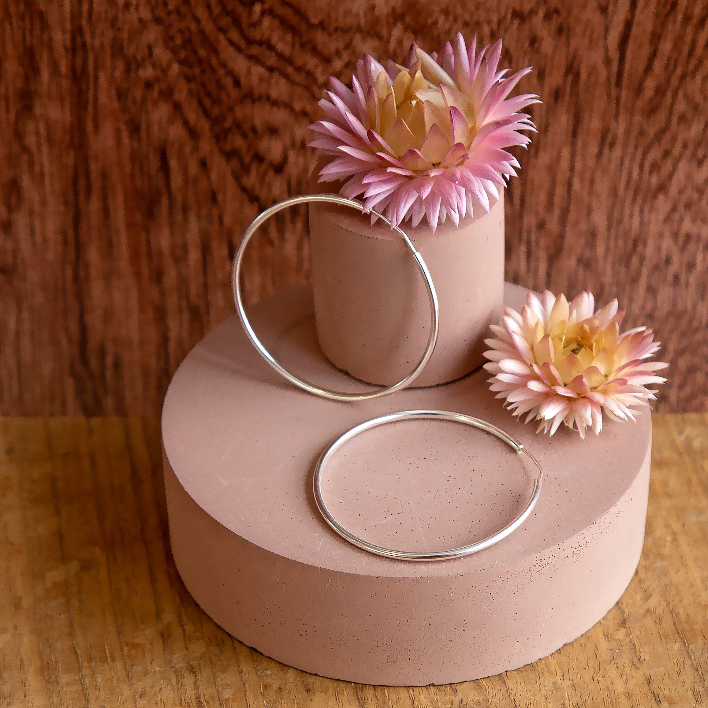 Sterling Silver - Be You - Sterling Silver Endless Hoop Earrings - 3