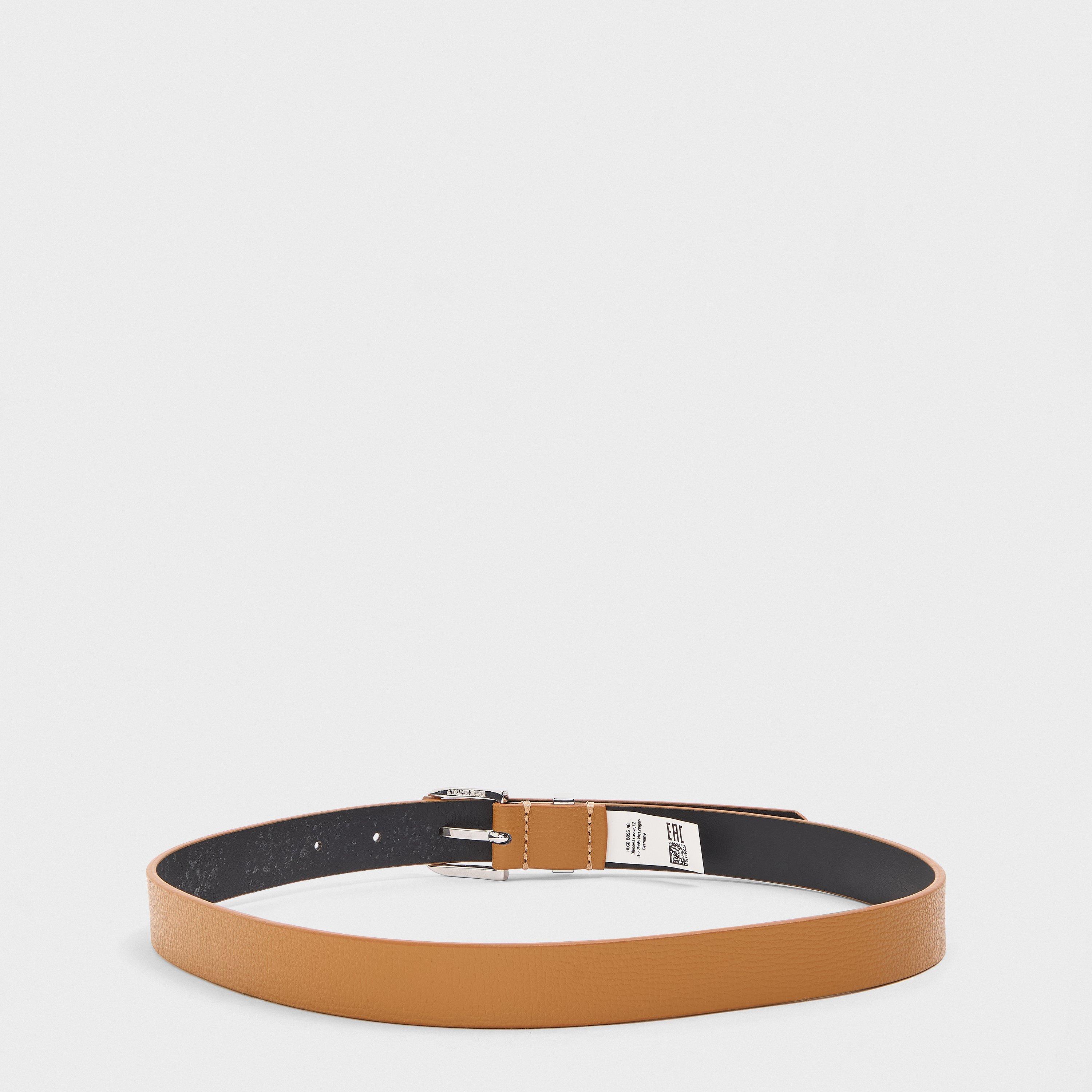 Beige - Boss - Women's Scarlet Cl Leather Belt - 2